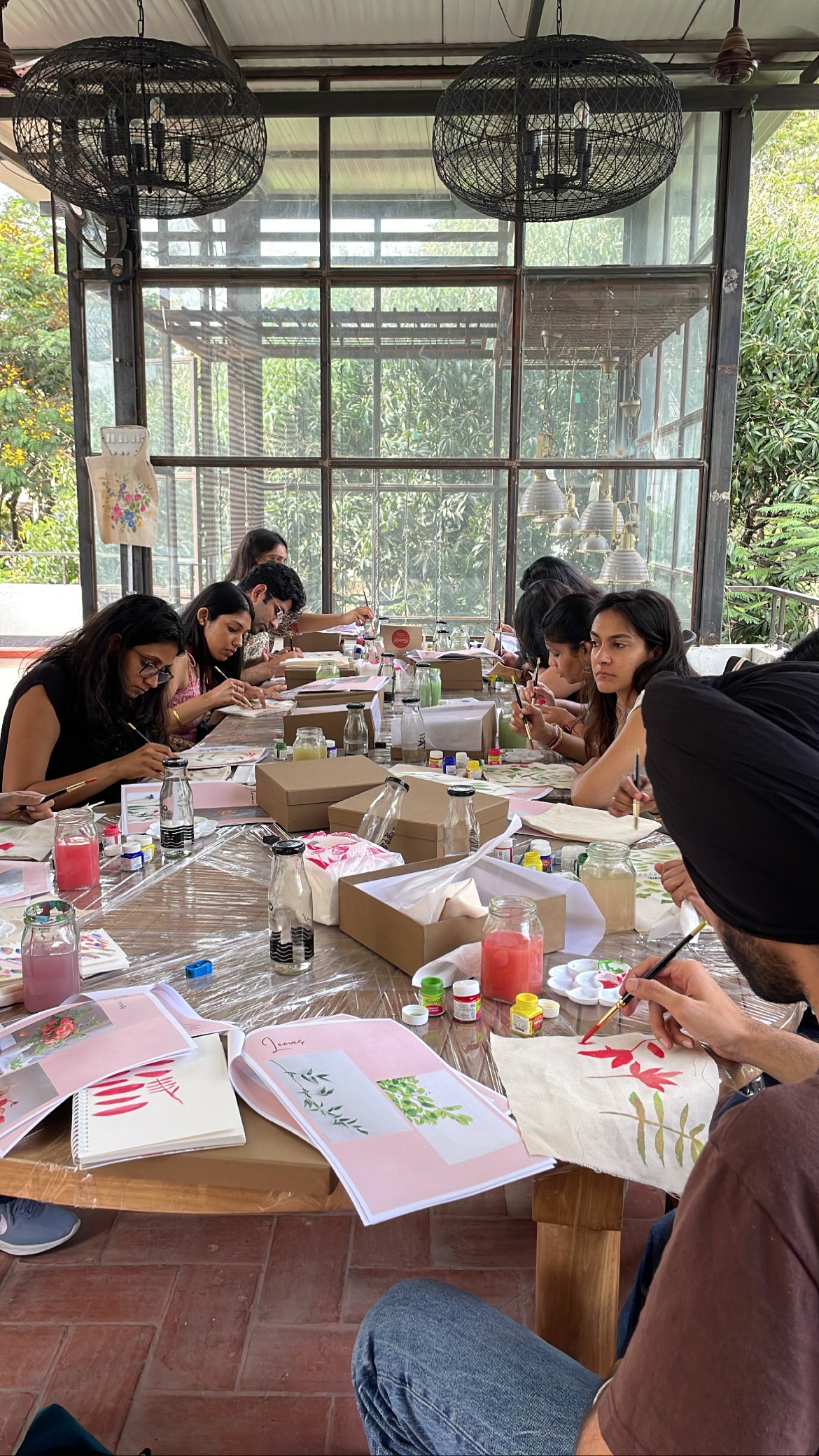 Wildflowers Tote bag Painting Workshop
