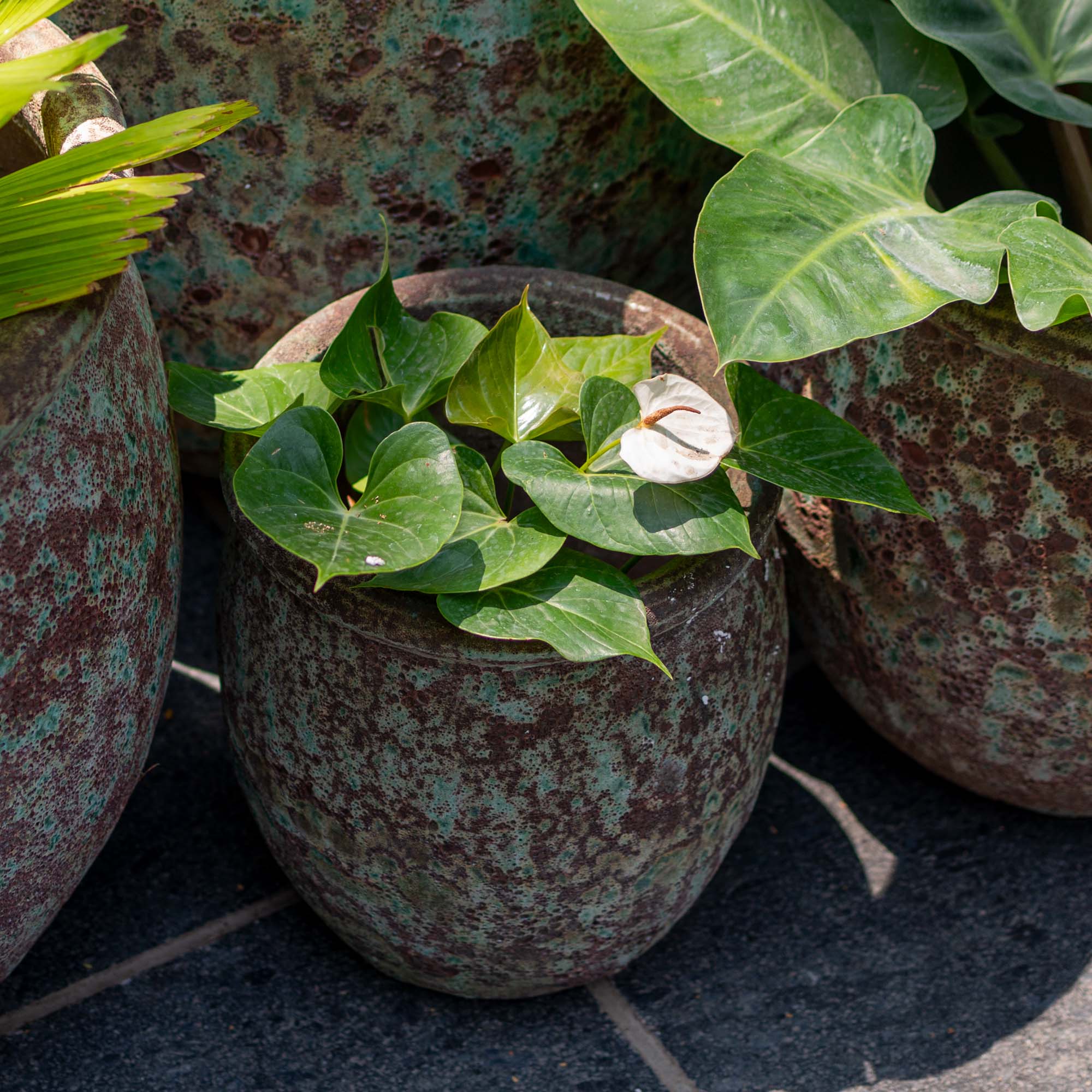 Hauer Antique Ceramic Pot Green