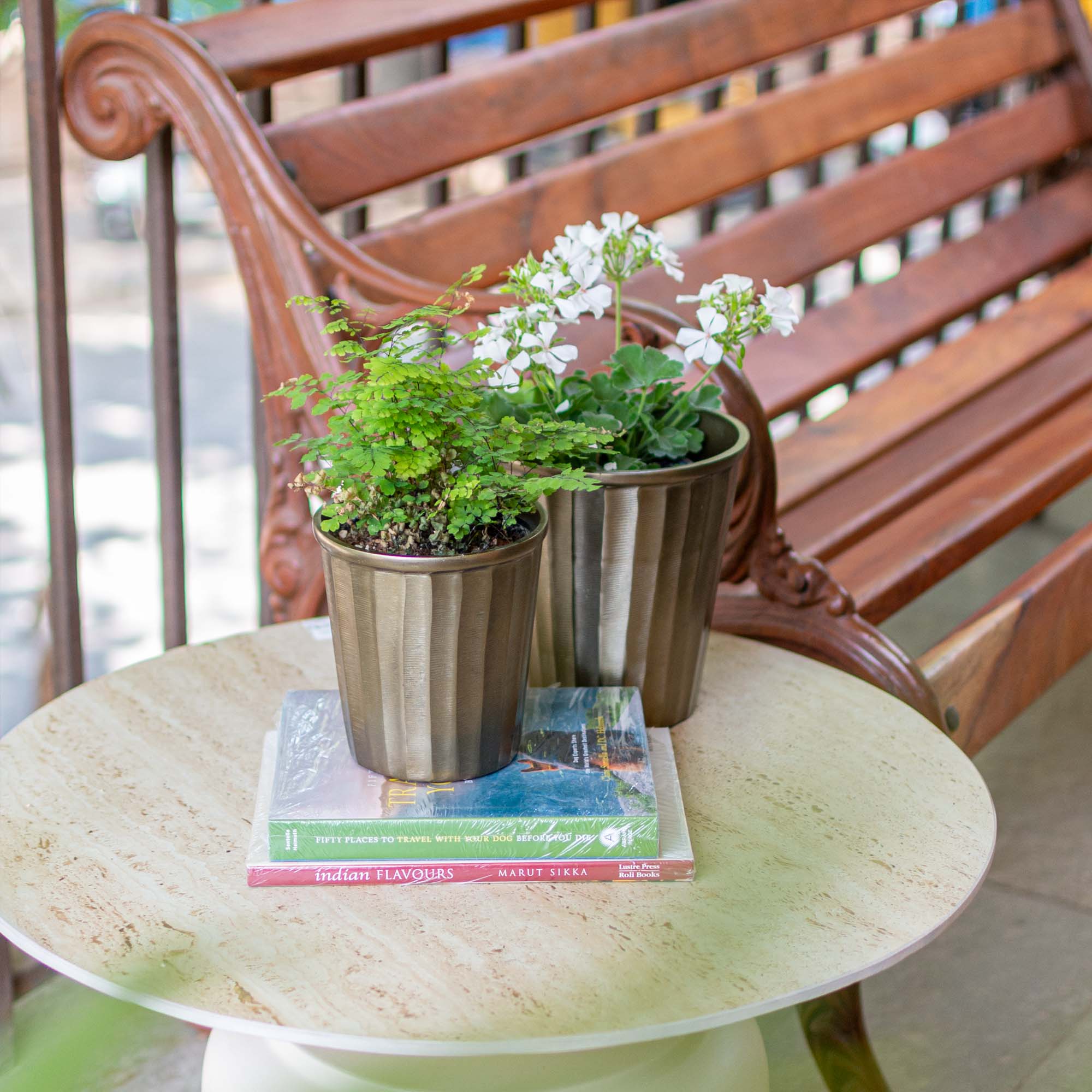 Mode planter in smoke gold