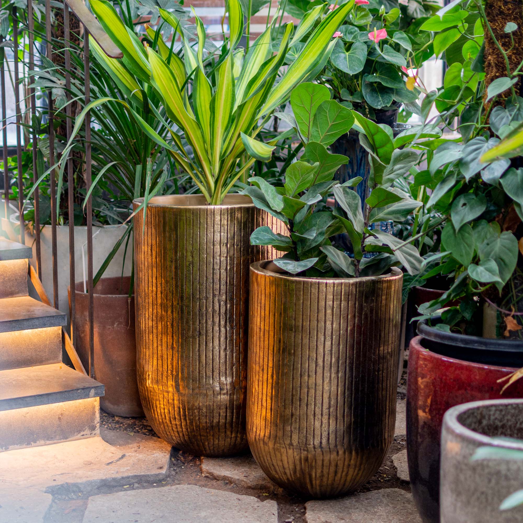 Tall Metal Pot