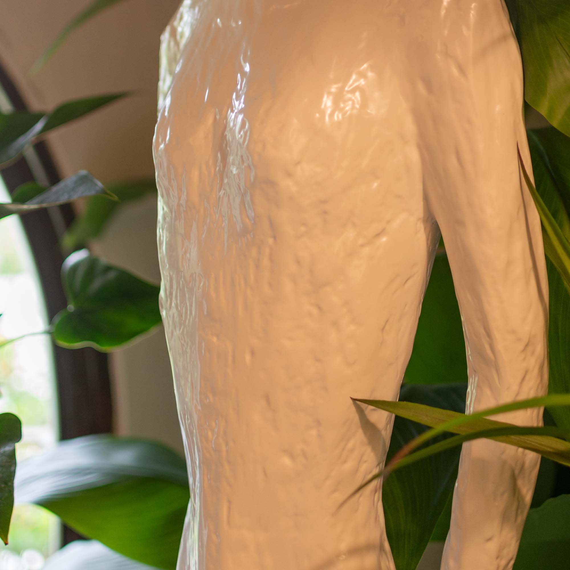 Man Standing Sculpture White - 6 Feet