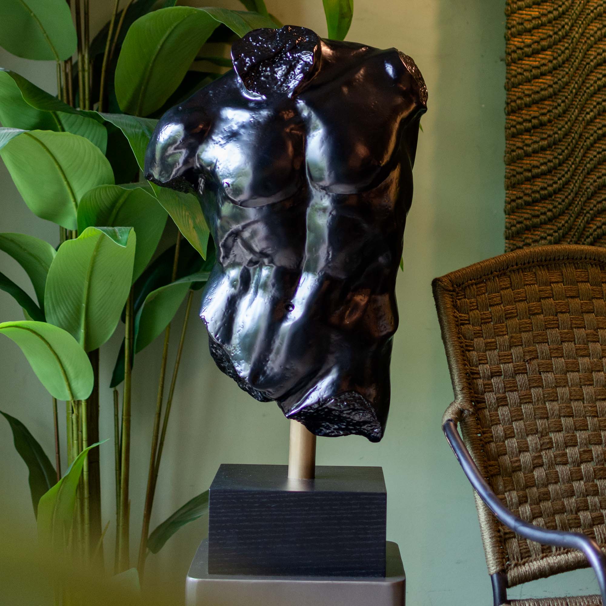 Elegant Male Torso Sculpture