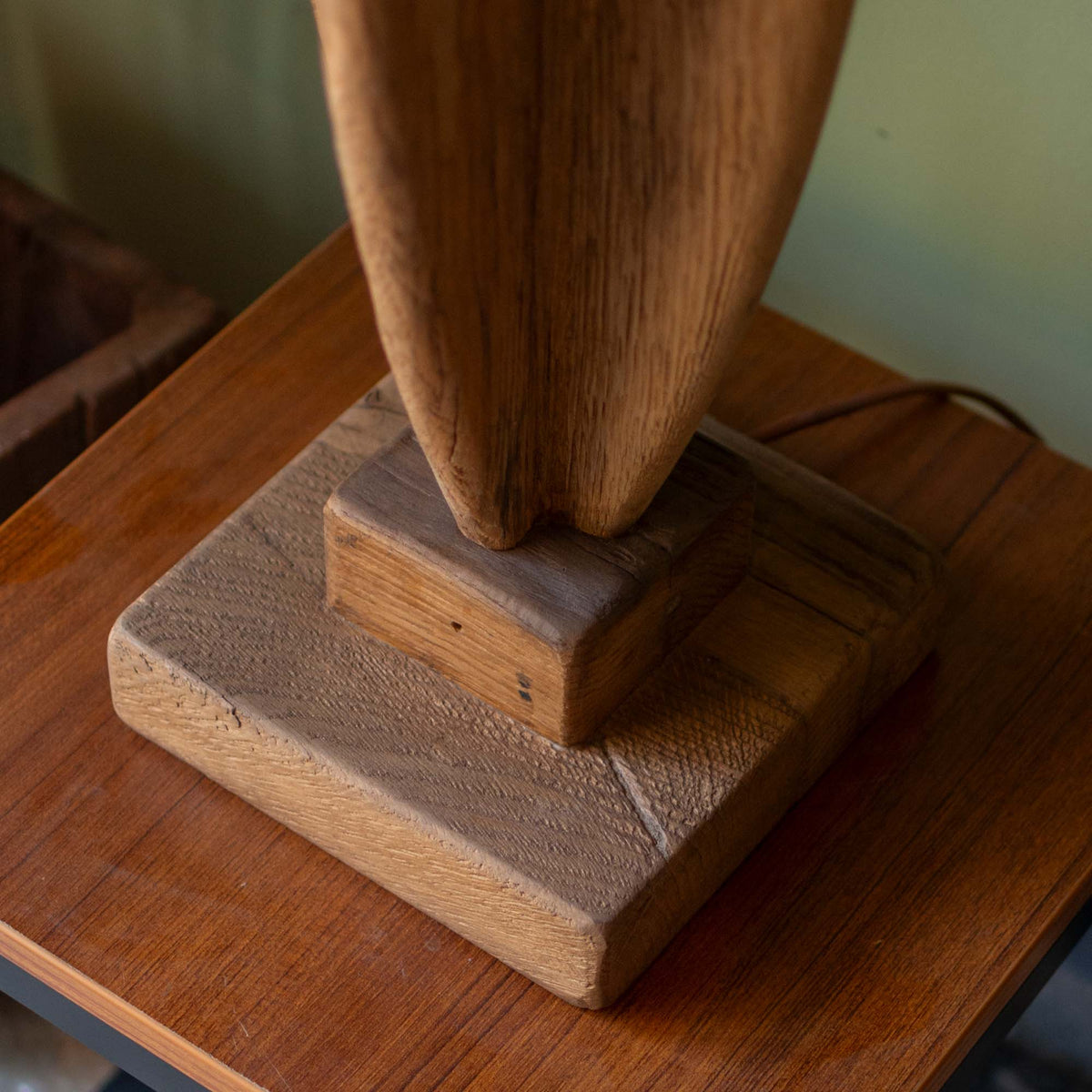 Recycled Oak Table Lamp