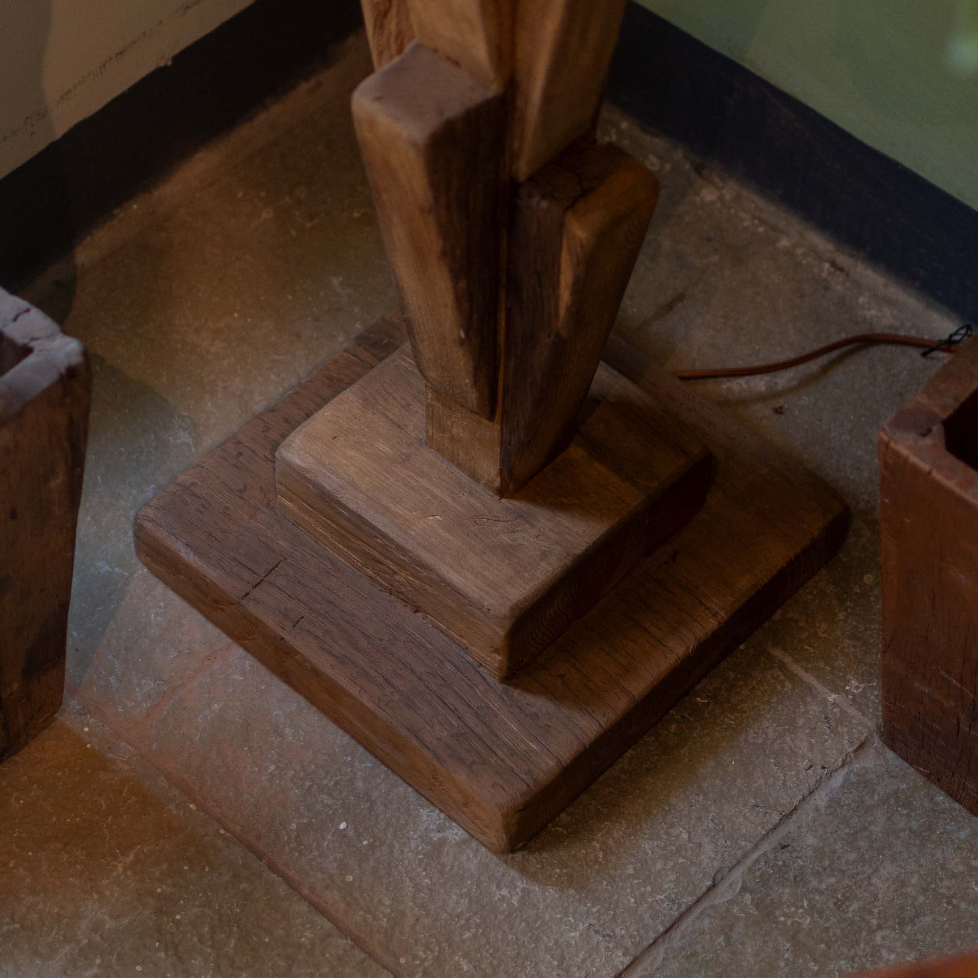 Recycled Oak Floor Lamp