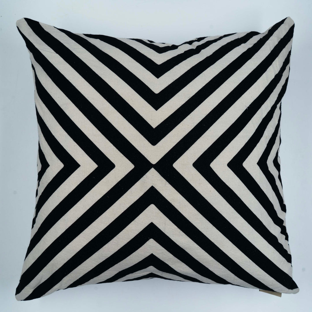 Monochrome Black Cushion cover