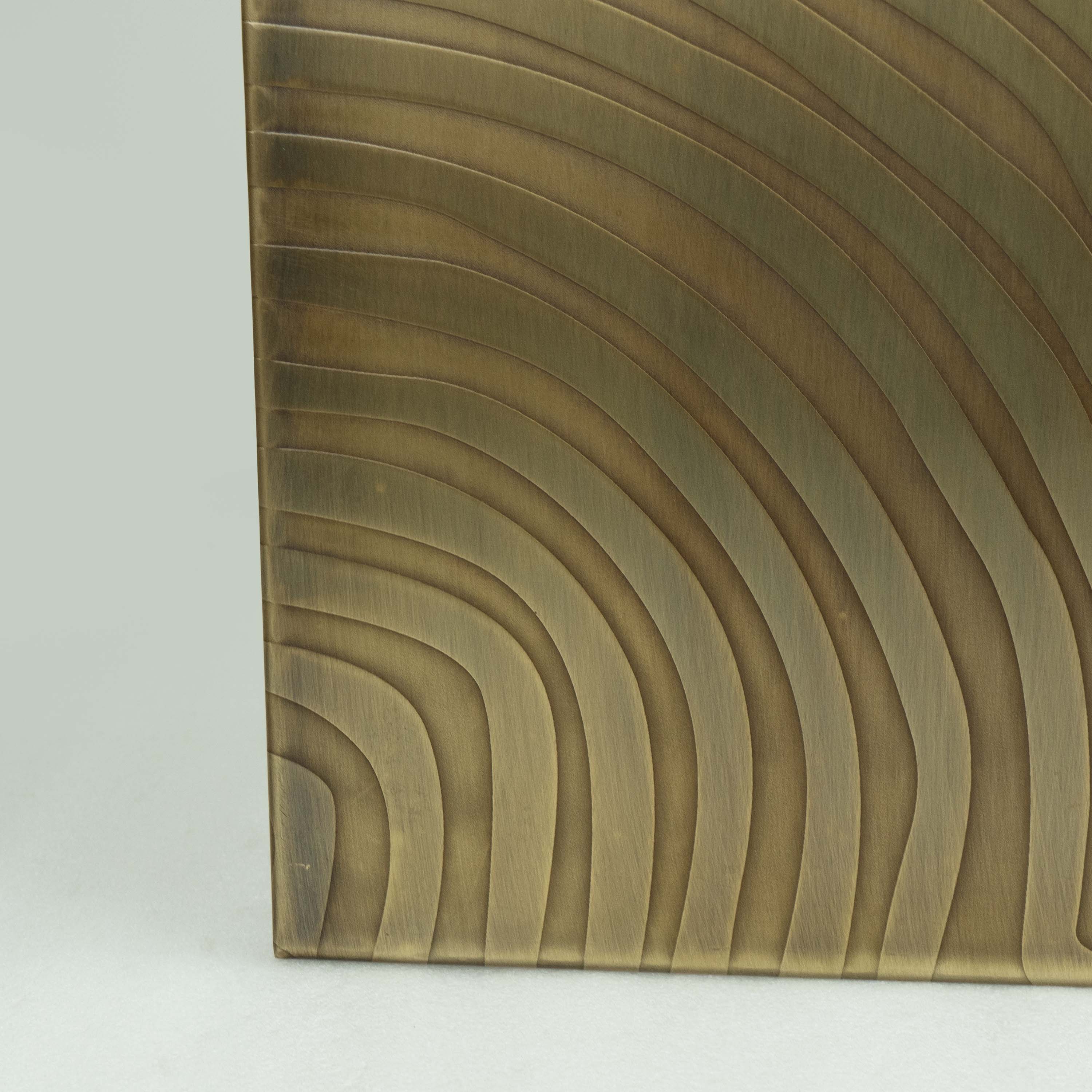 Etched Wall Panel Antique Brass