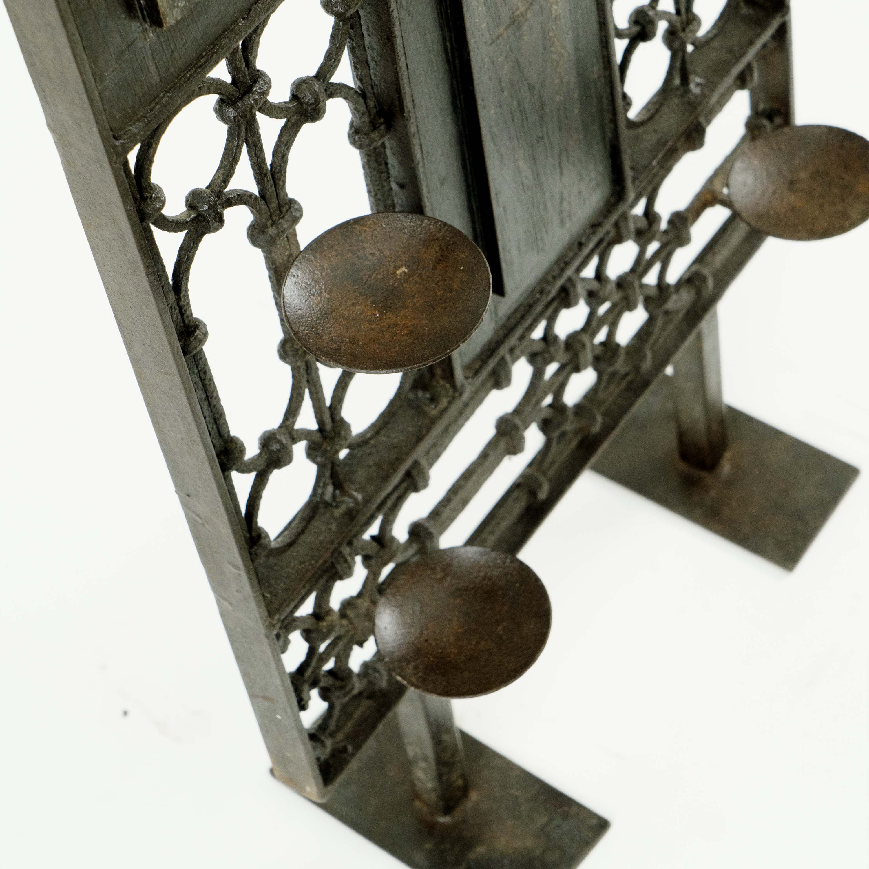 Iron Wood Candle Stand