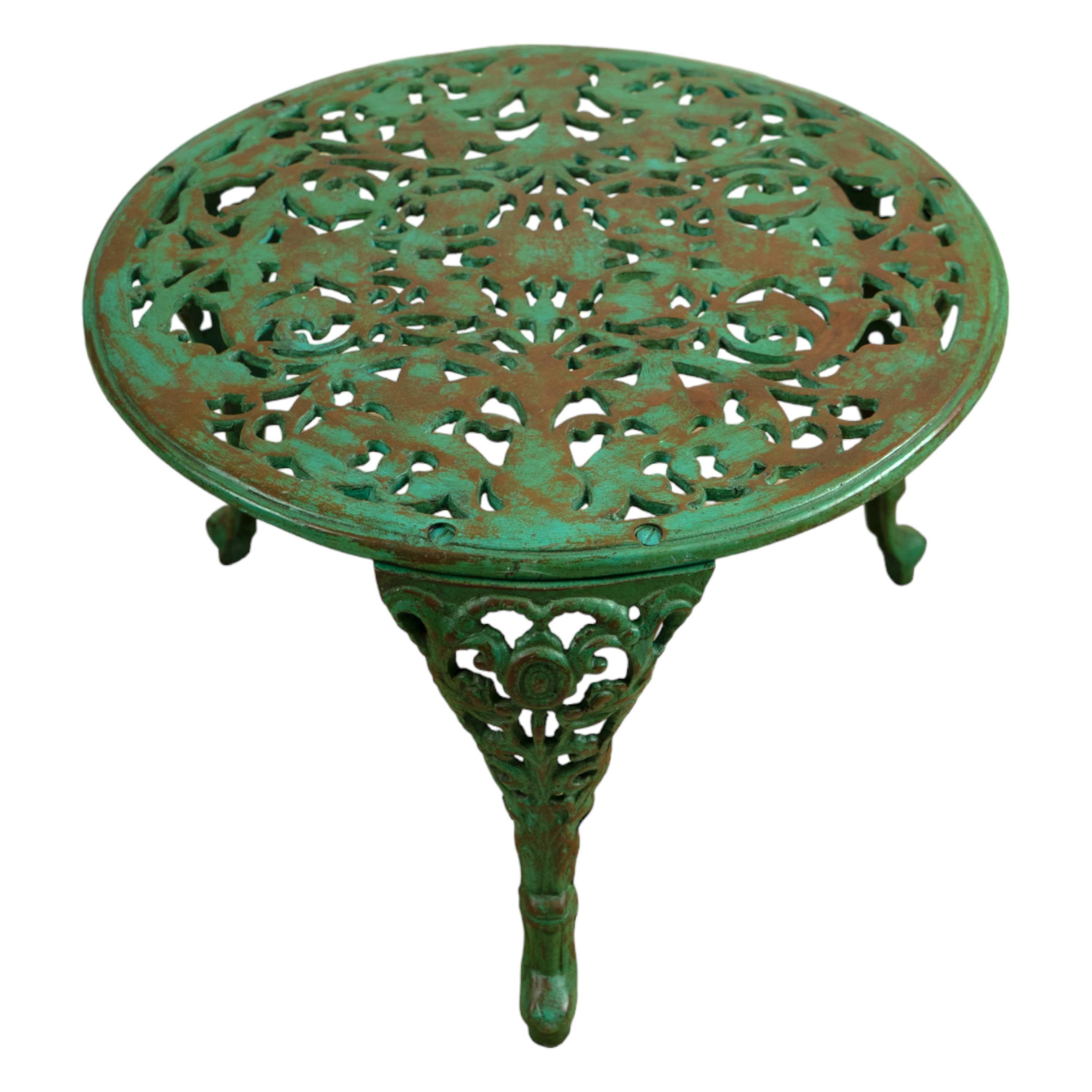 Cast Iron Coffee Table - Green