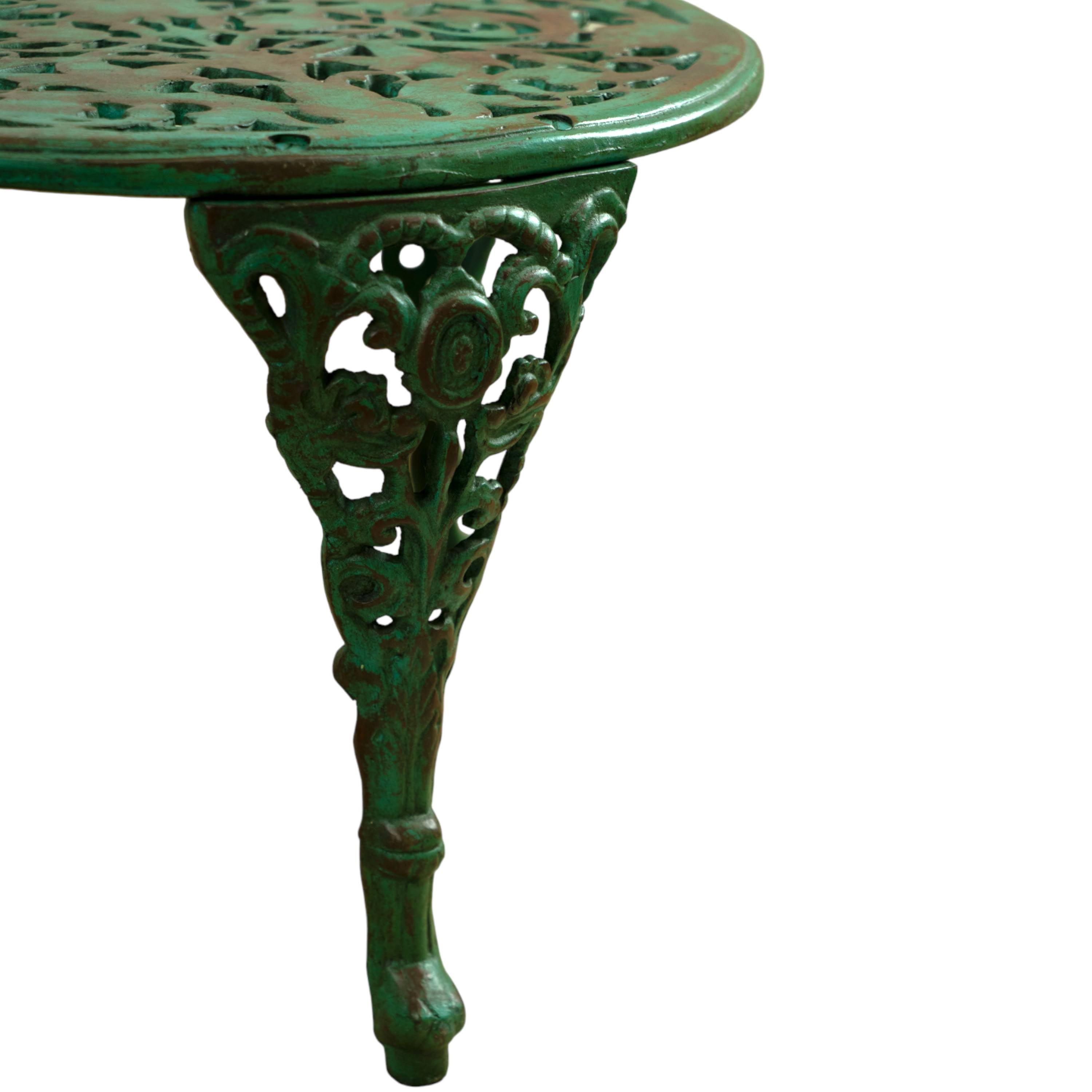 Cast Iron Coffee Table - Green