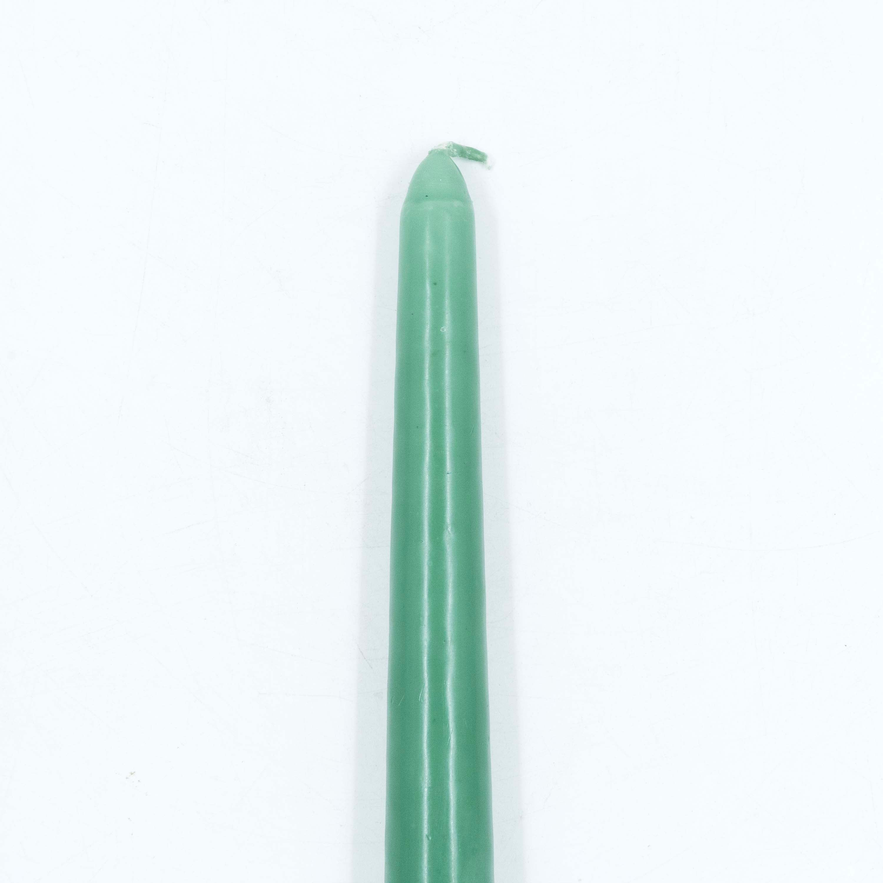 Green Tapered Candle