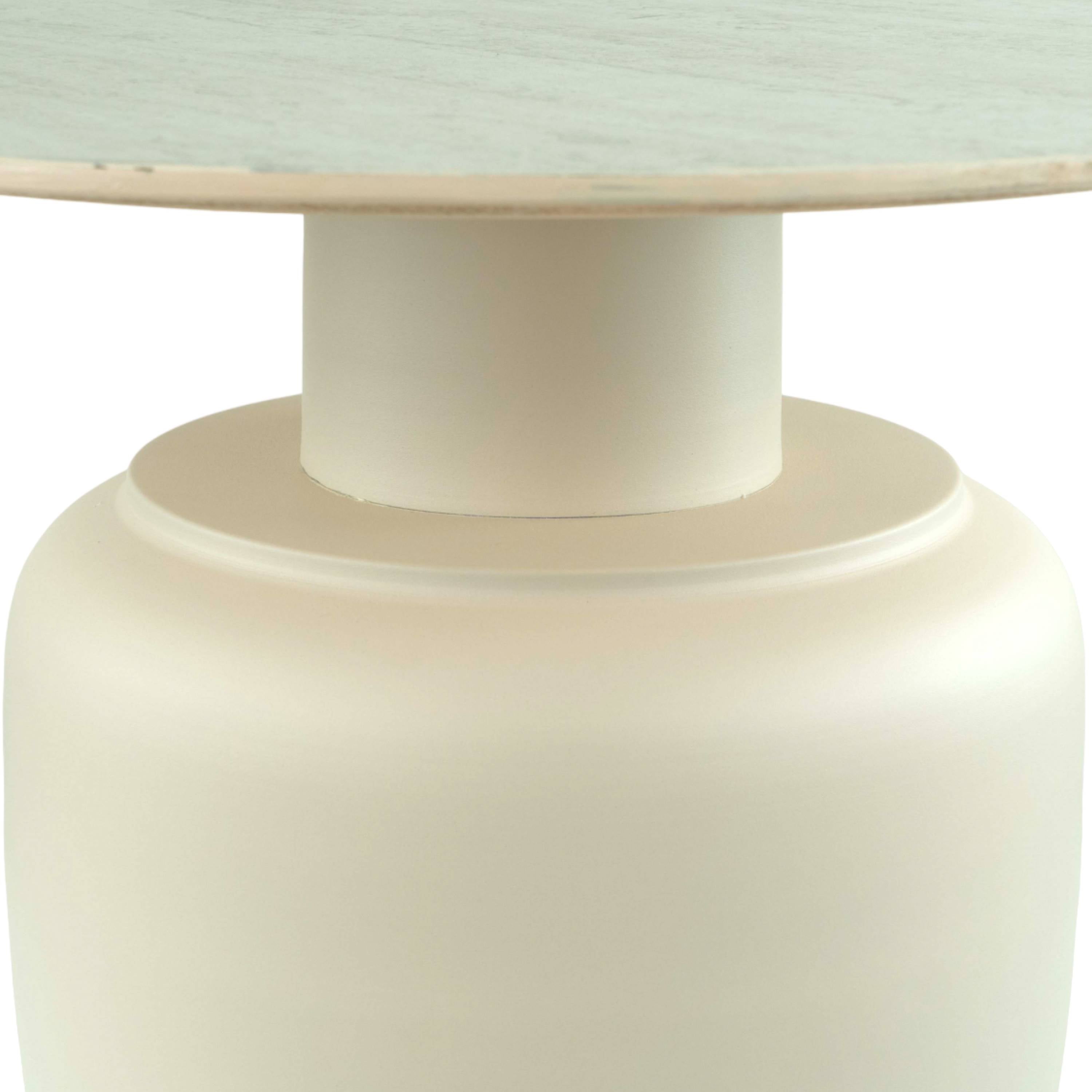 Ceramic Top Centre Table Metal Base (Set of 2)