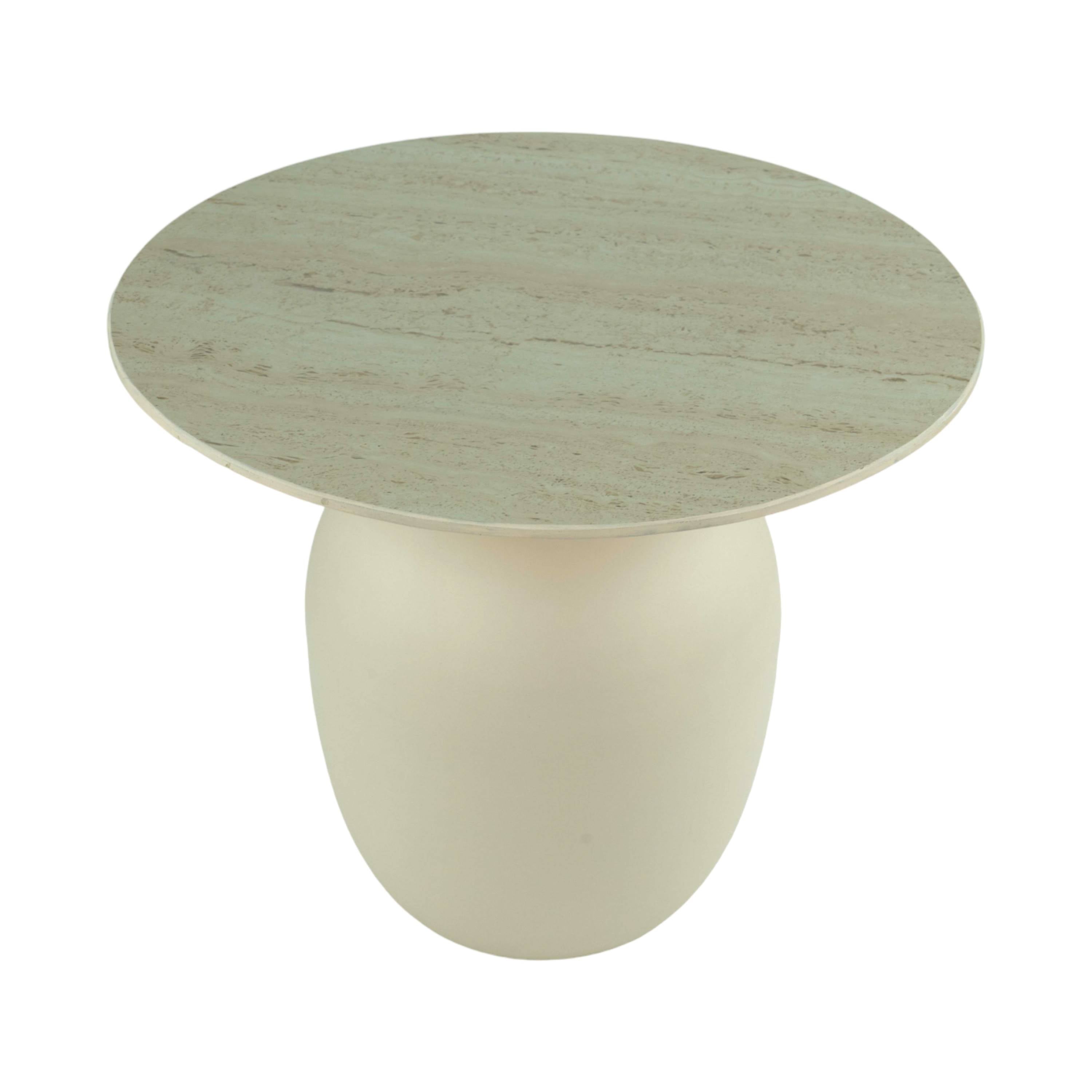 Ceramic Top Centre Table Metal Base (Set of 2)