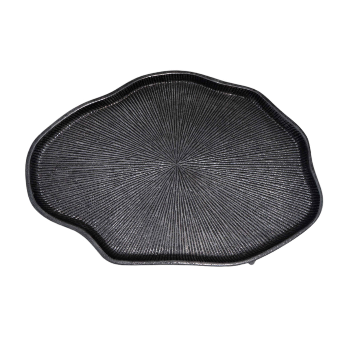 Black Ruffled Edge Side table