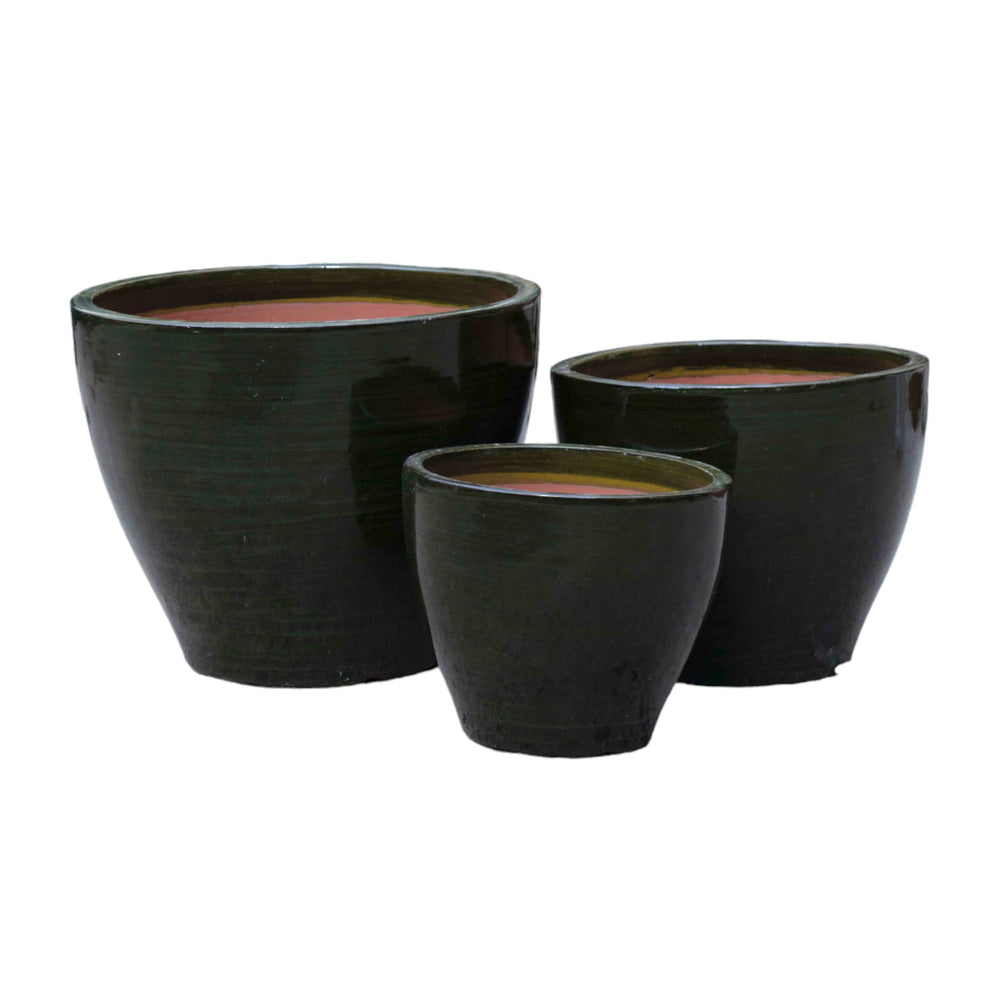 Round Antique Ceramic Pot