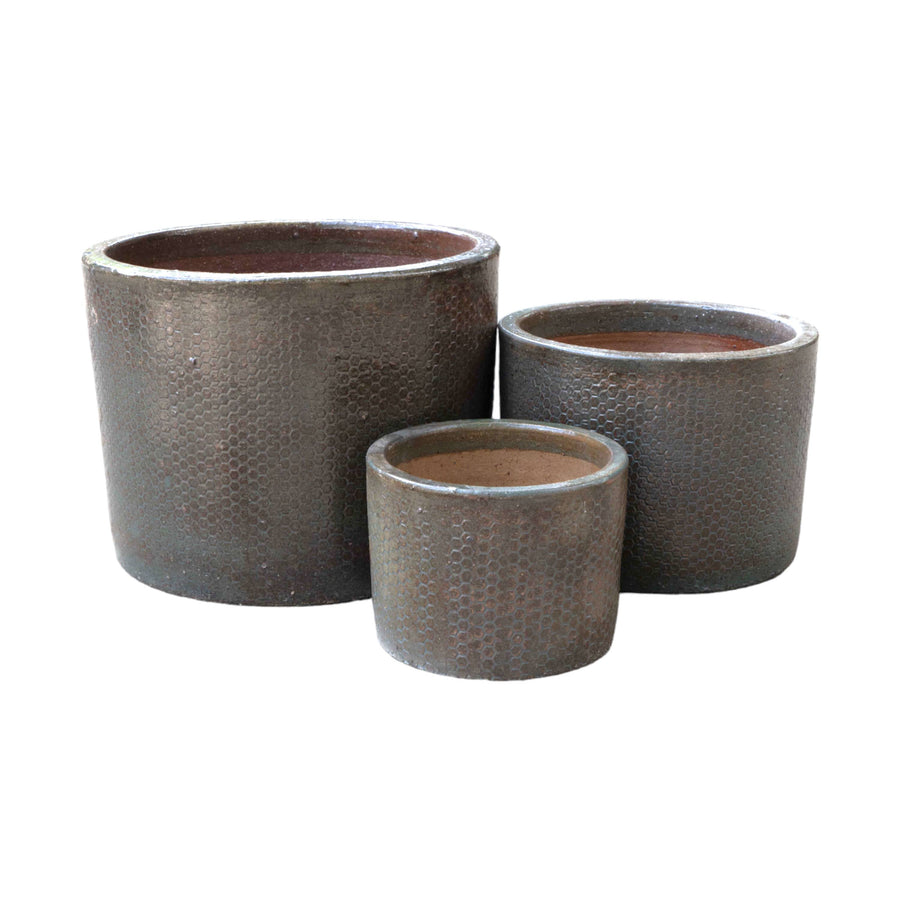 Round Antique Ceramic Pot