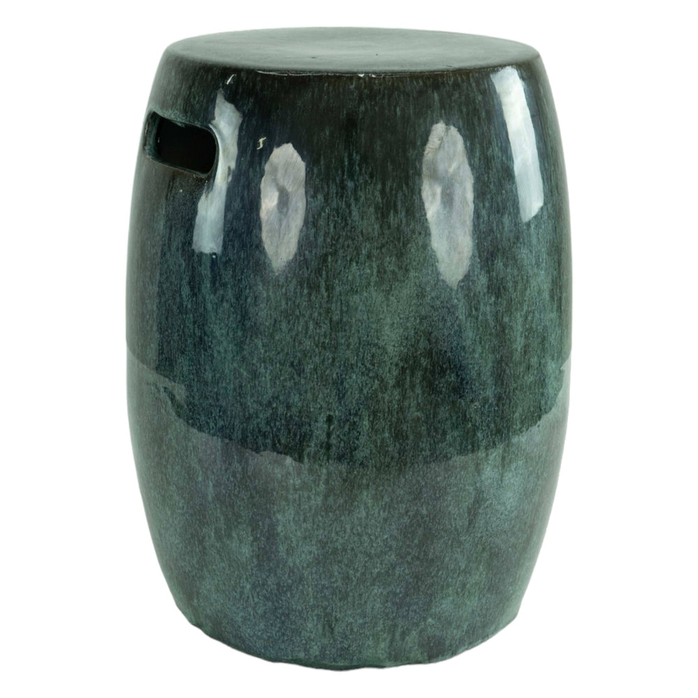 Ceramic Garden Pedestal Blue