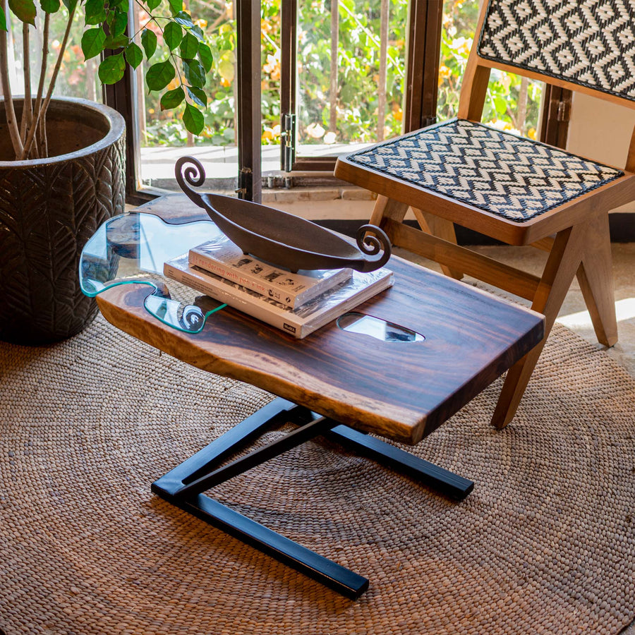 Irregular Glass Coffee Table