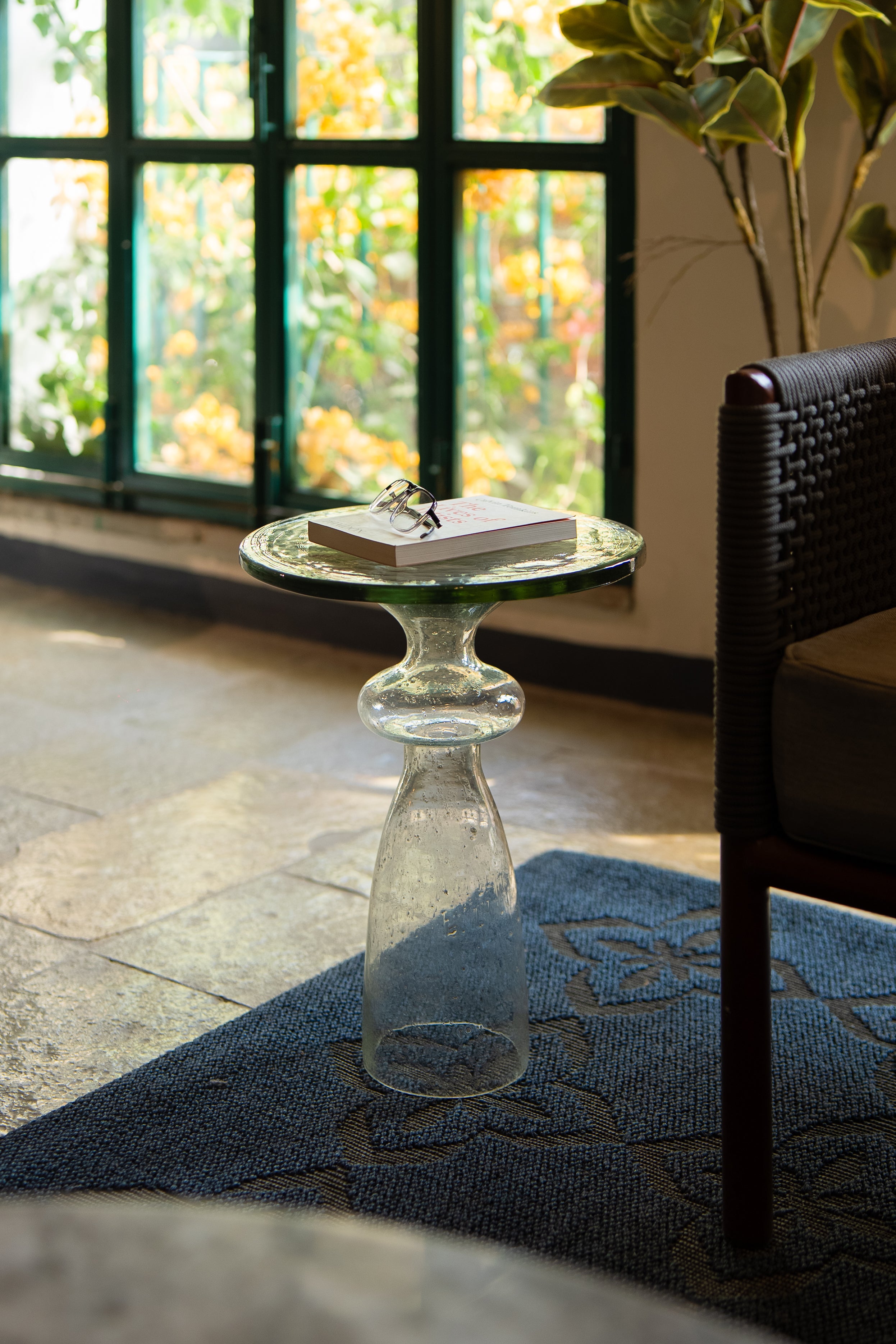 Selena Side Table With Glass Top