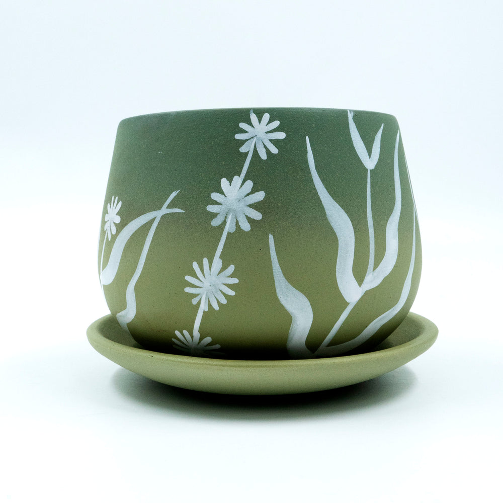 Terracotta Planter Motif With Plate