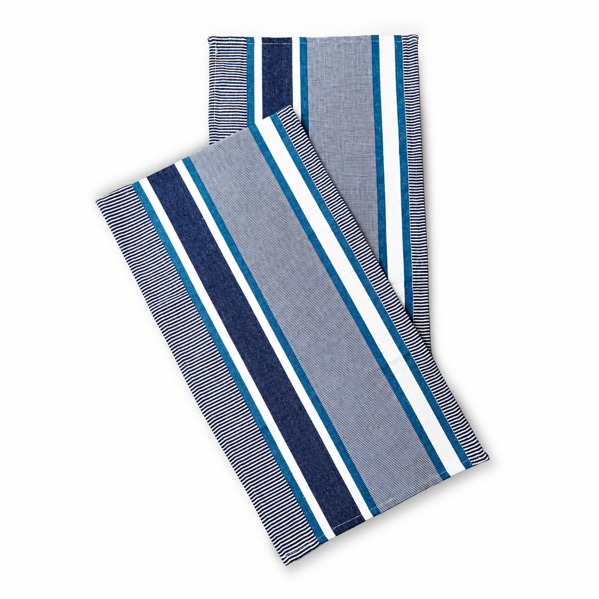 STRIPS TABLE RUNNER BLUE MIX