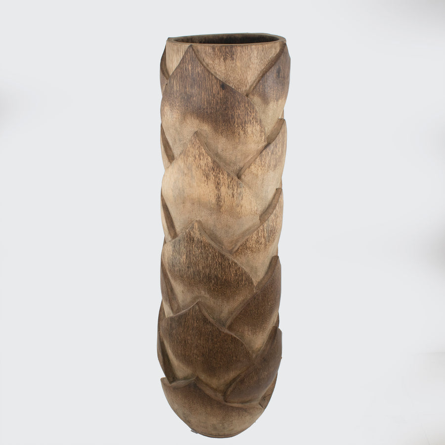 Wooden Dark Brown Pot