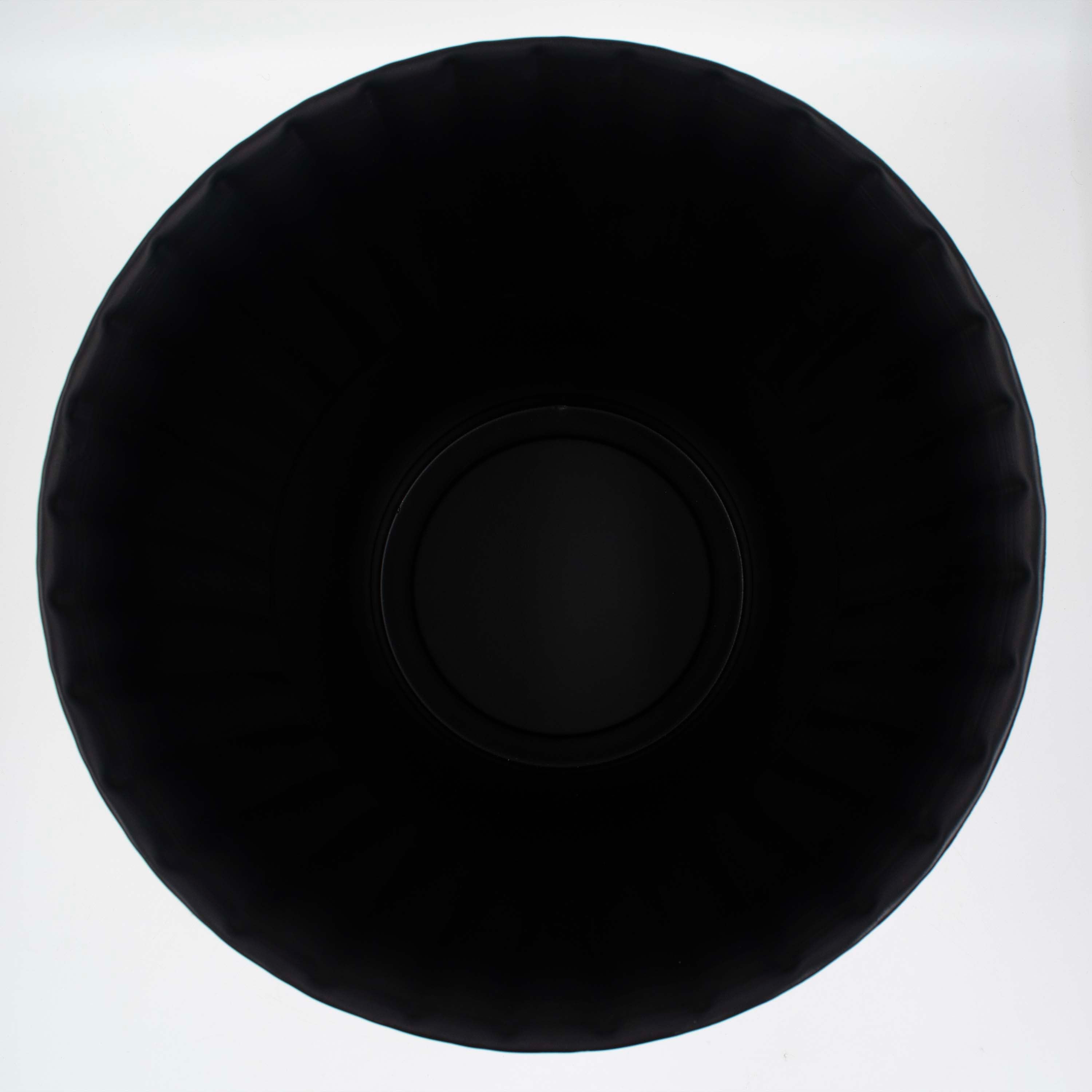 Ivory Black Planter Fluted