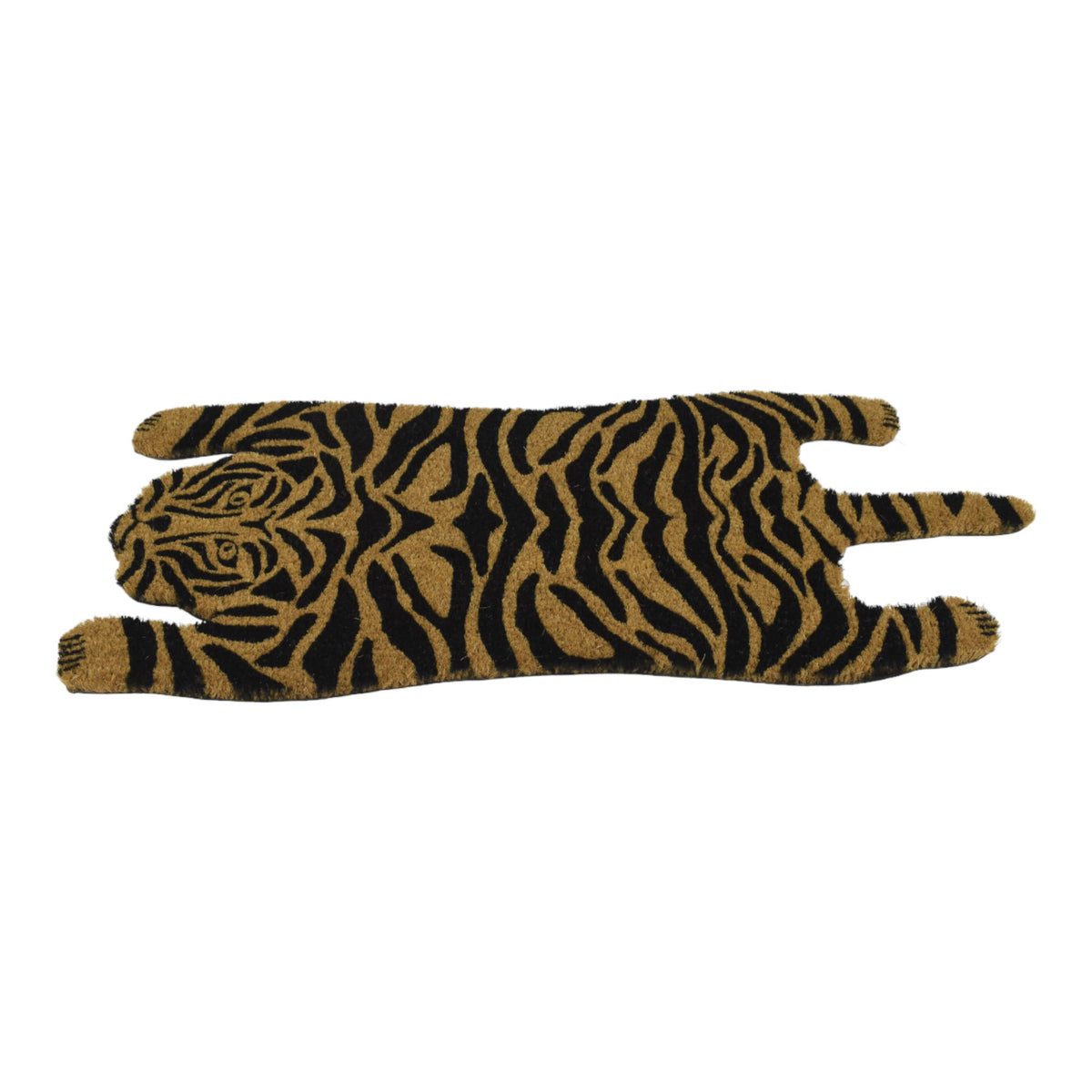 PVC Backed Coir Mat Tiger Print
