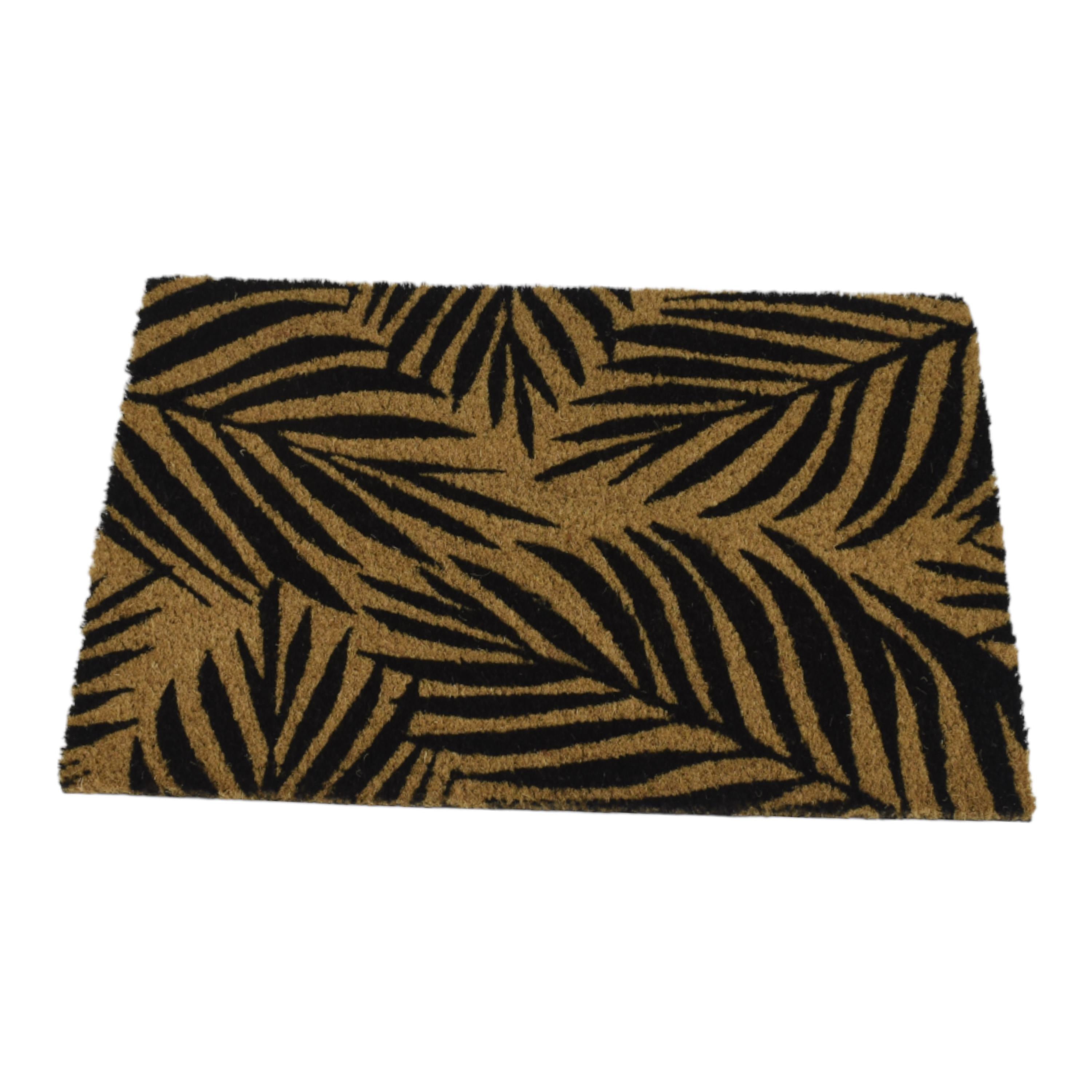 PVC Backed Coir Mat Leaf