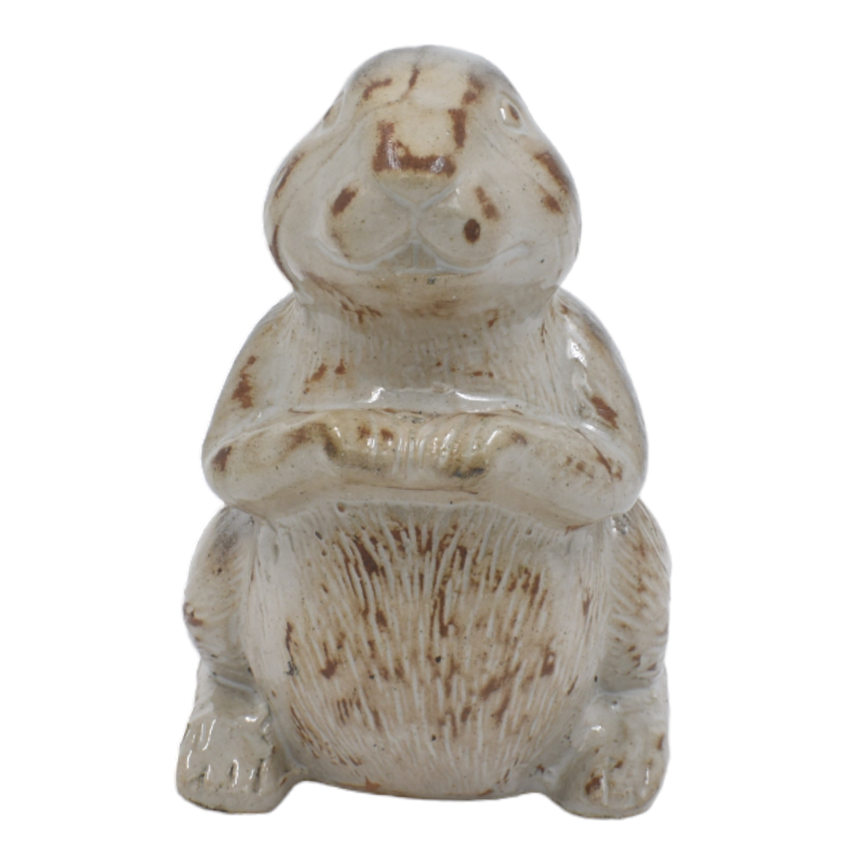 Ceramic Sleeping Rabbit Garden Figurine