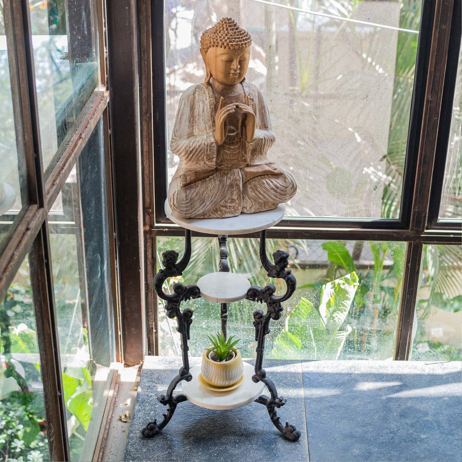 Three Step Marble Top Stand