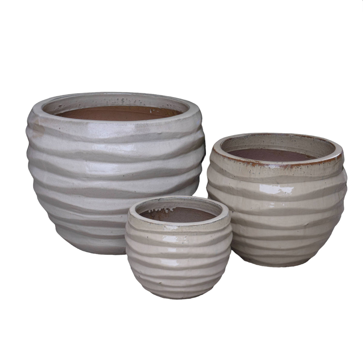 Broad Ruffle Cream Pot