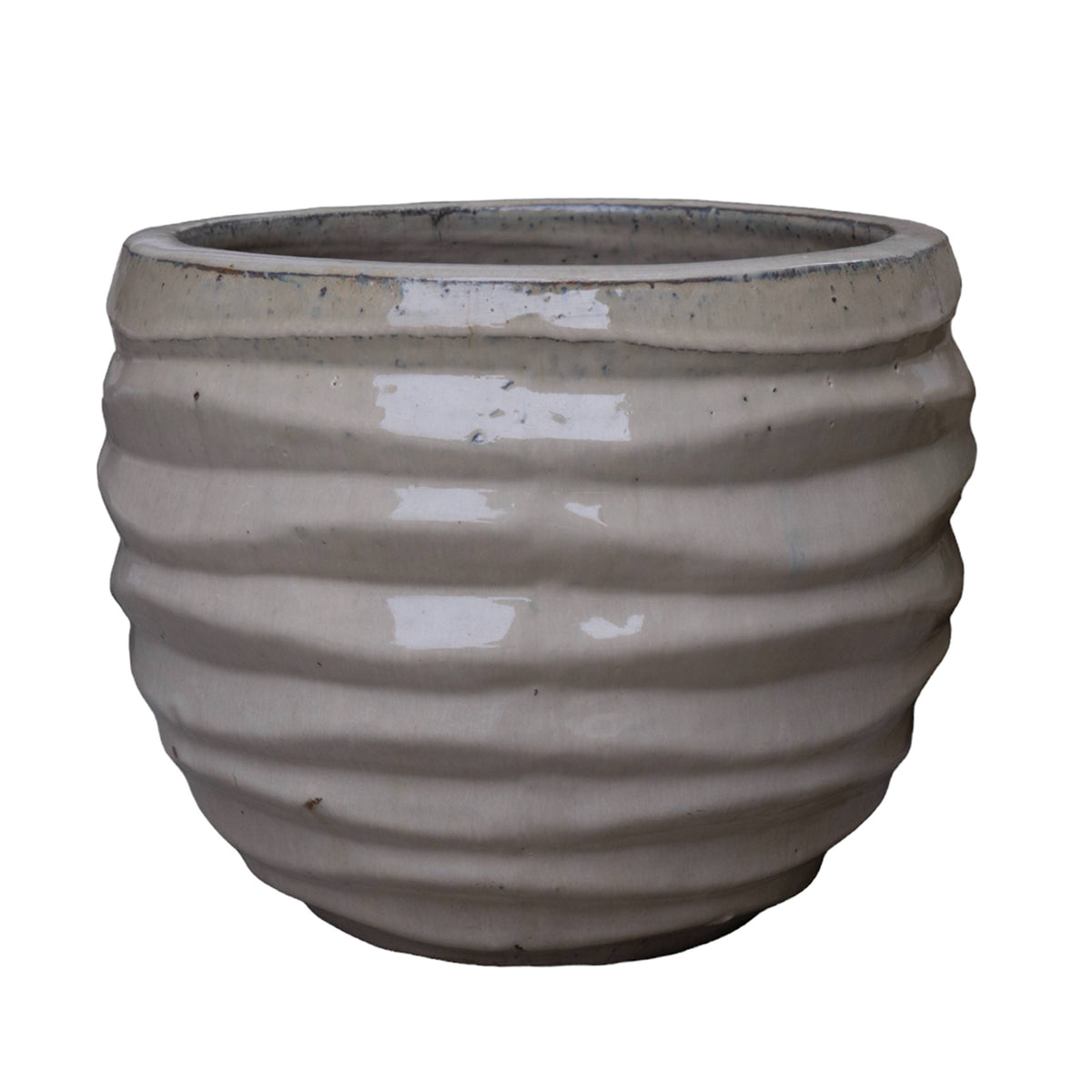 Broad Ruffle Cream Pot