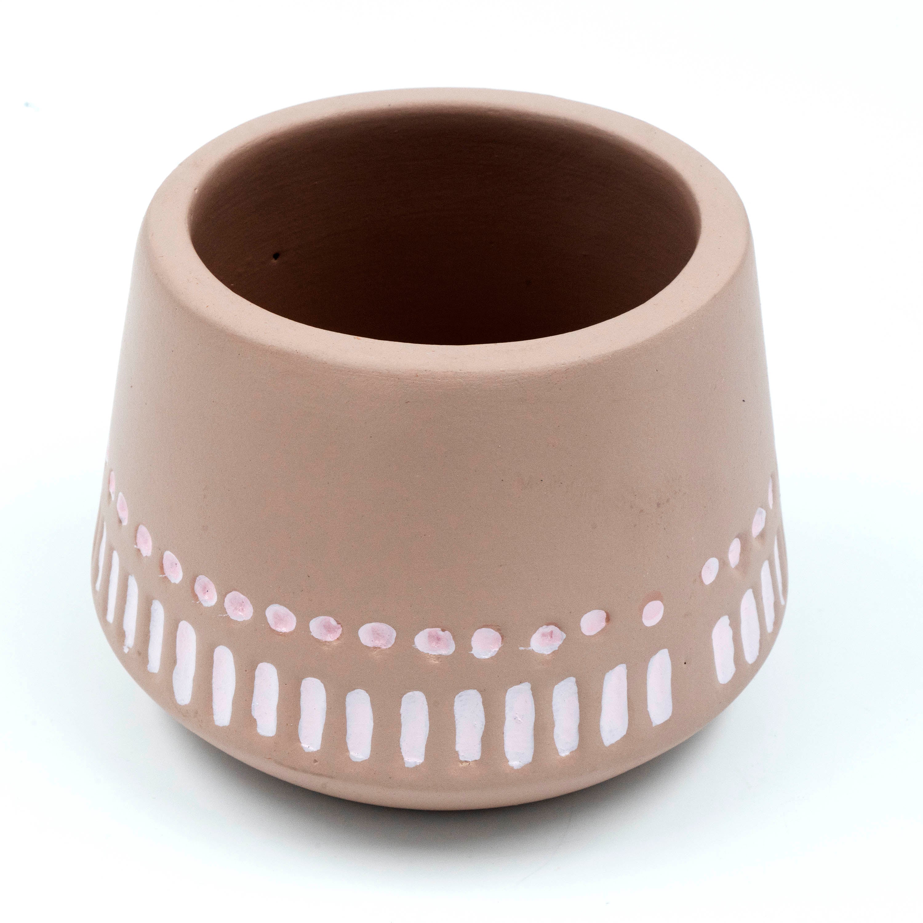 Terracotta Planter Bowl Etched Base
