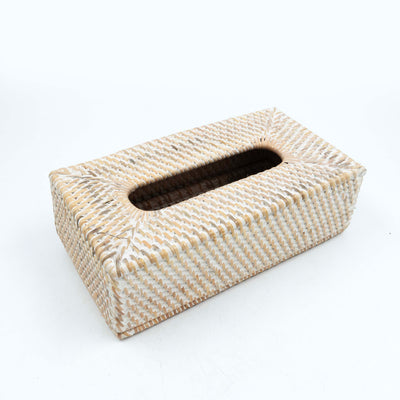 Rattan Rectangular Tissue Box