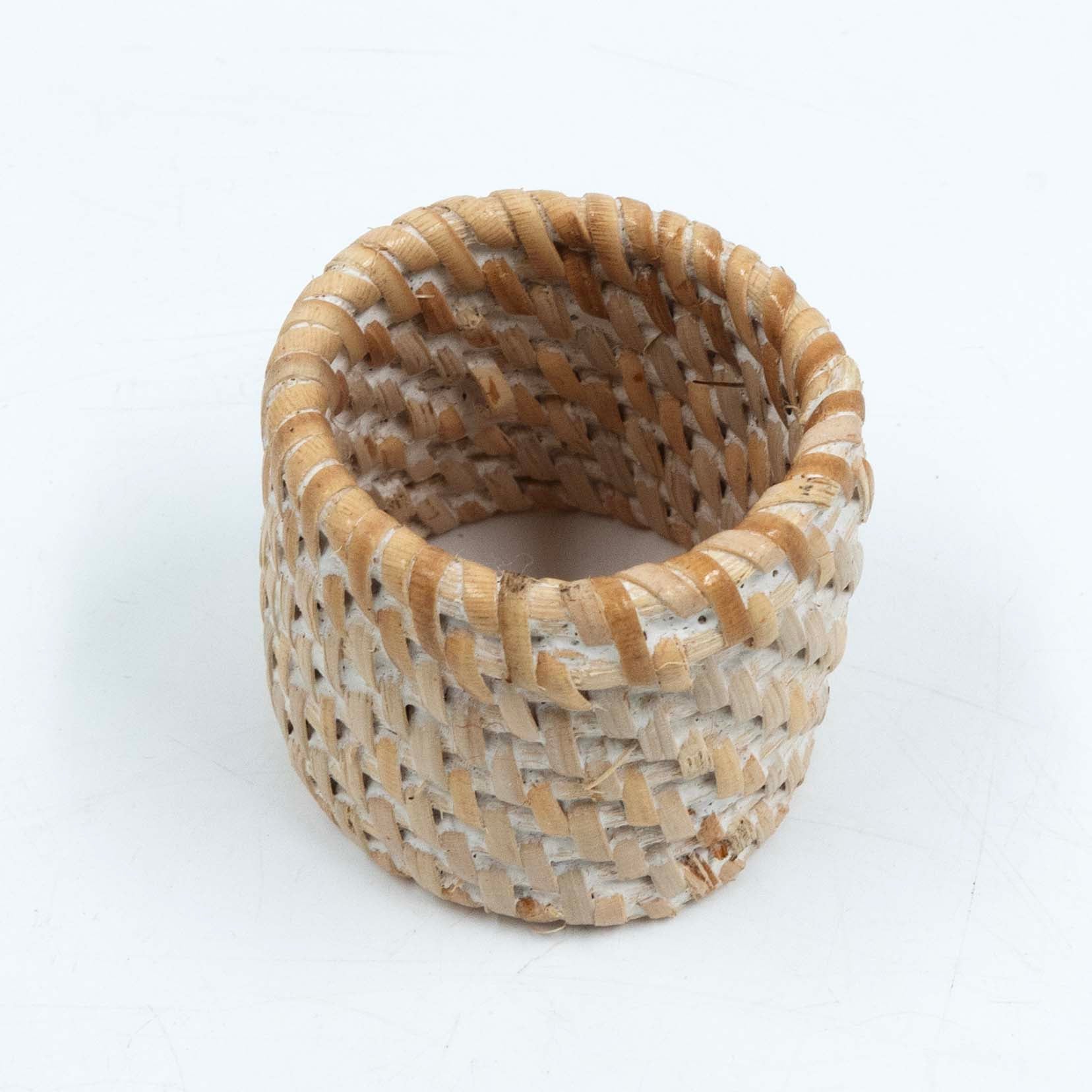 White Round Napkin Holder