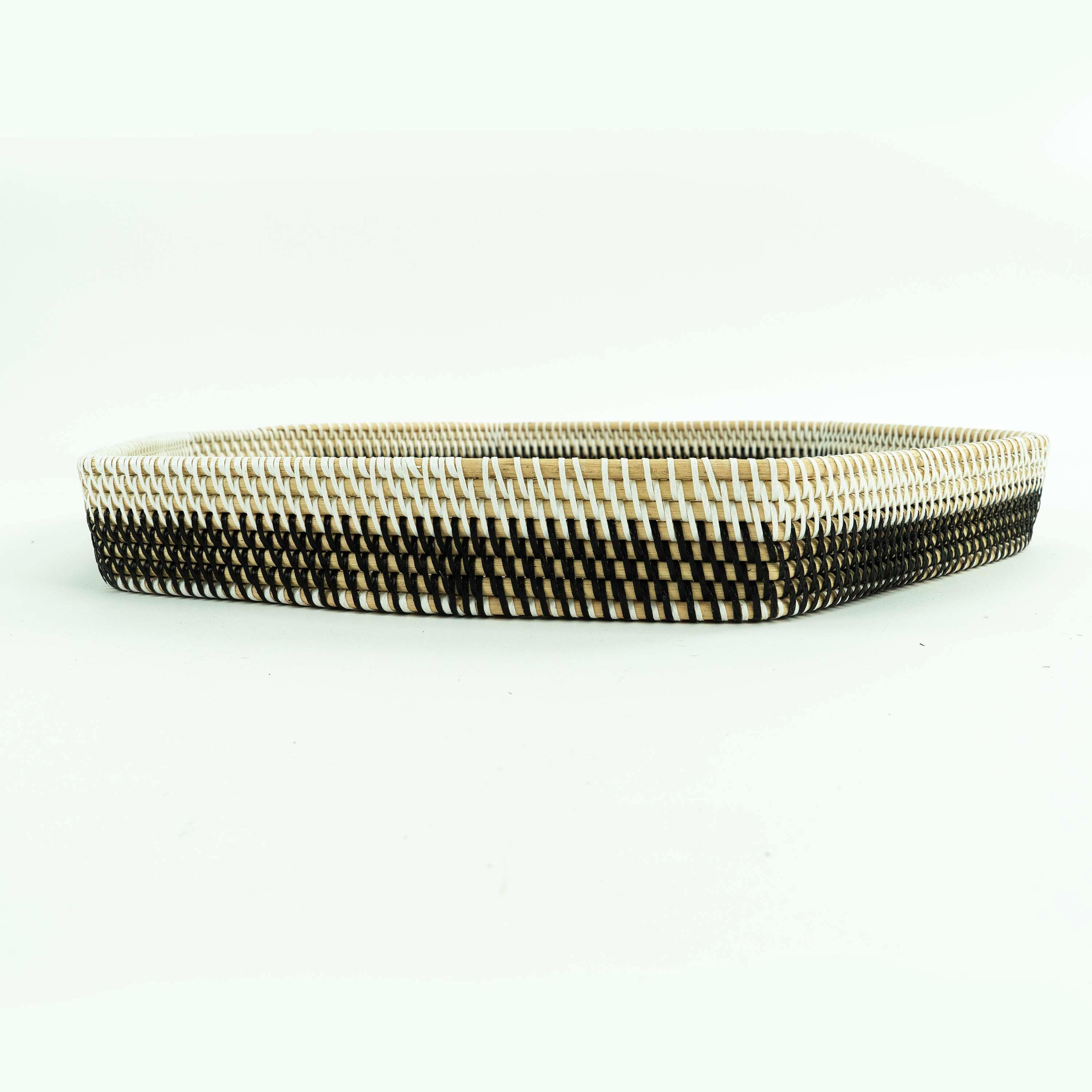 Hexagon Rattan Tray