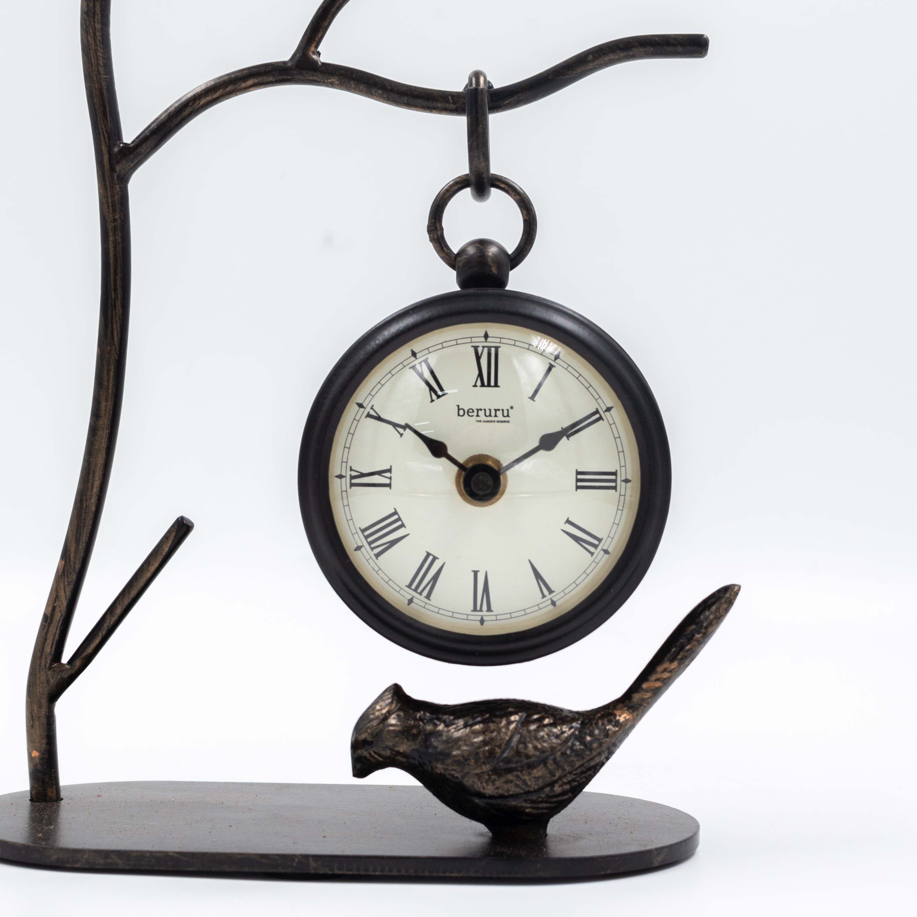 Perching Bird Hanging Clock