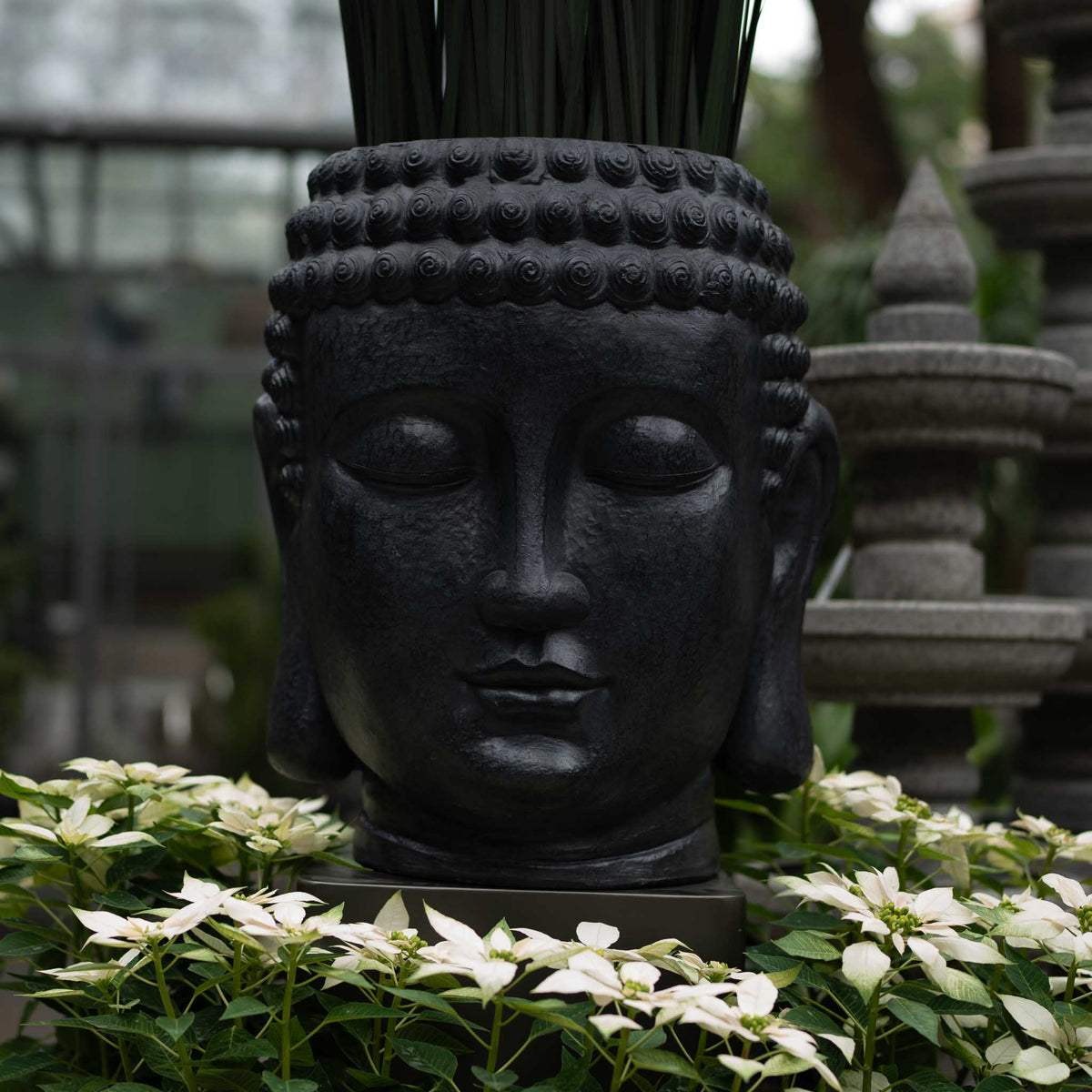 Buddha Head Planter