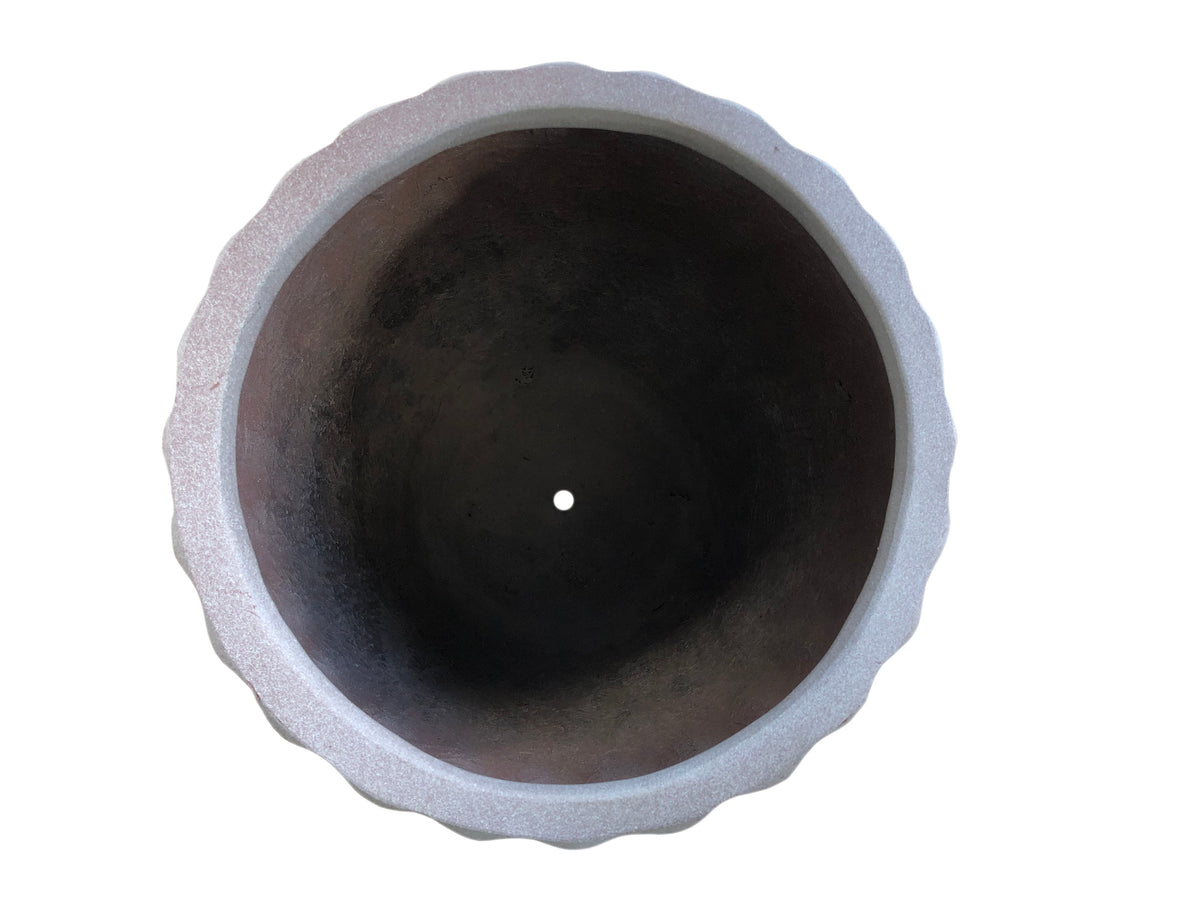 Diamond Off White FRP Egg Pot