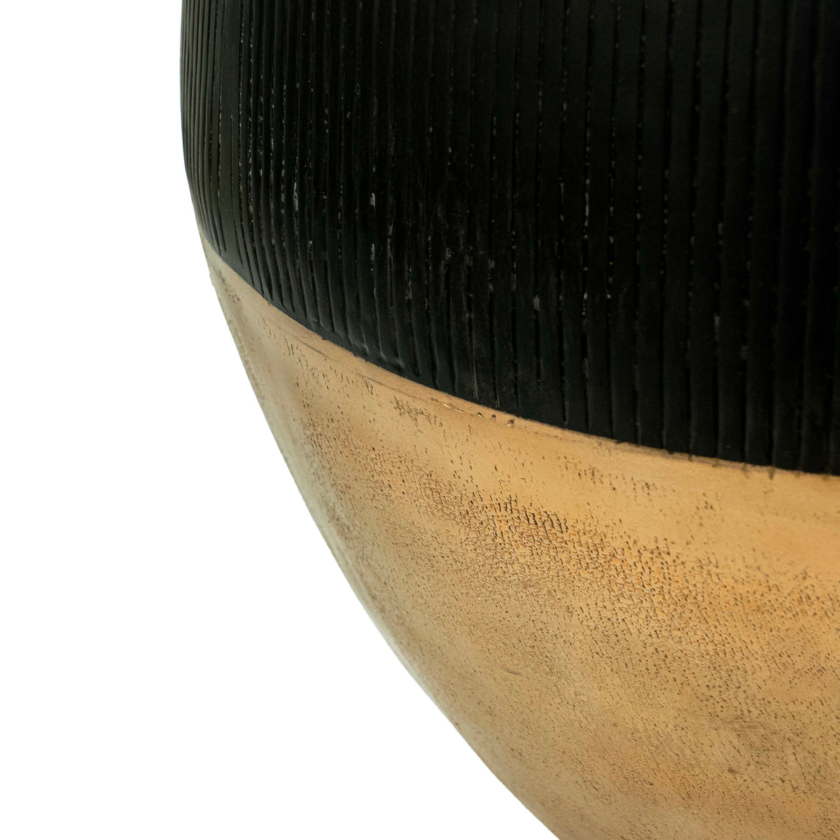 Black Fluted Pot