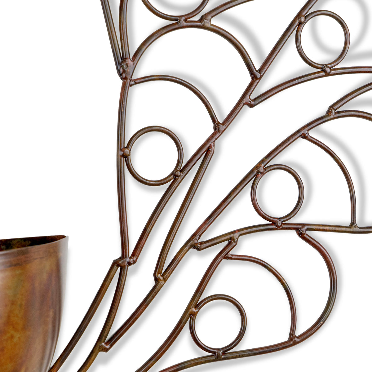 Sculpted Peacock Planter