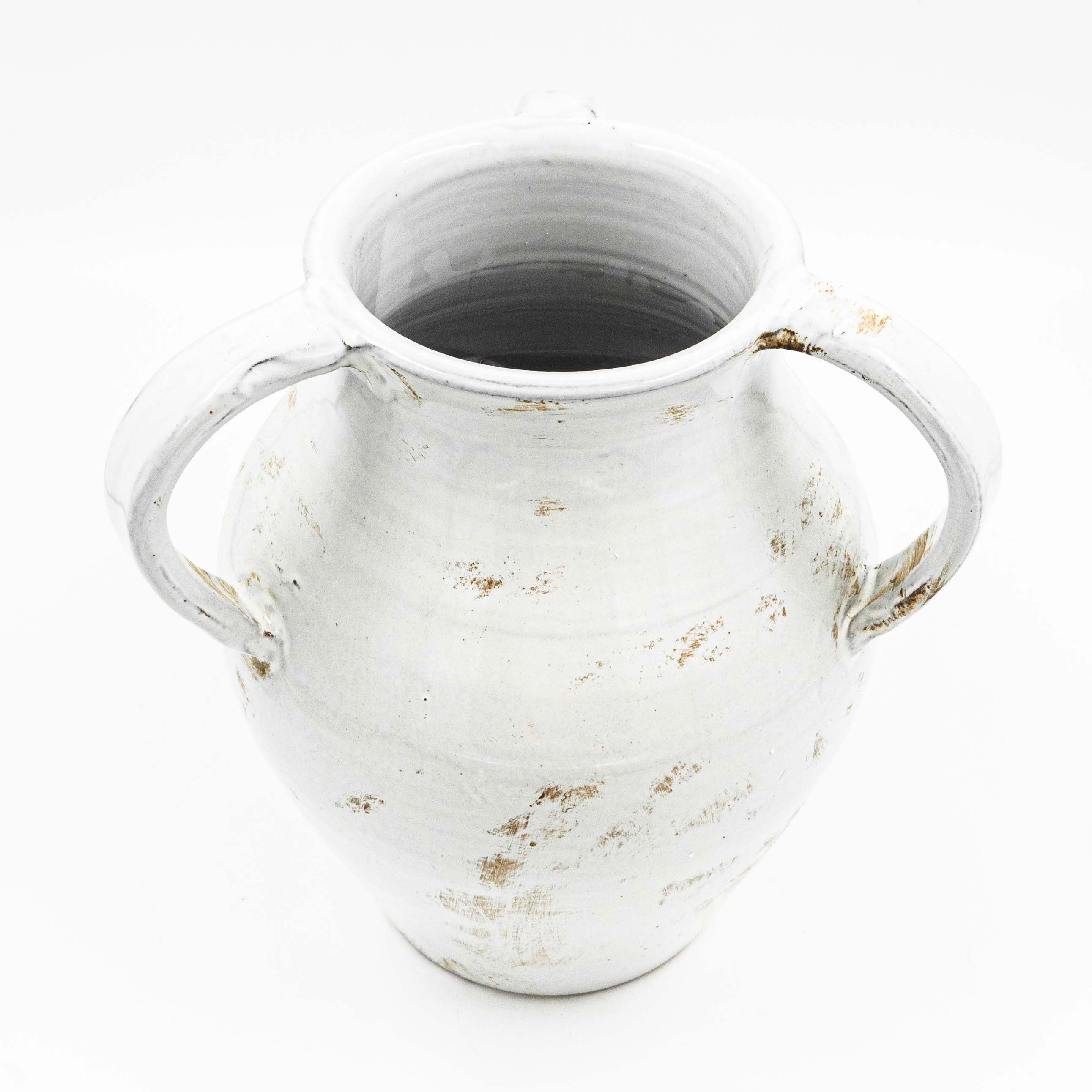 Three Eared Ceramic Vase