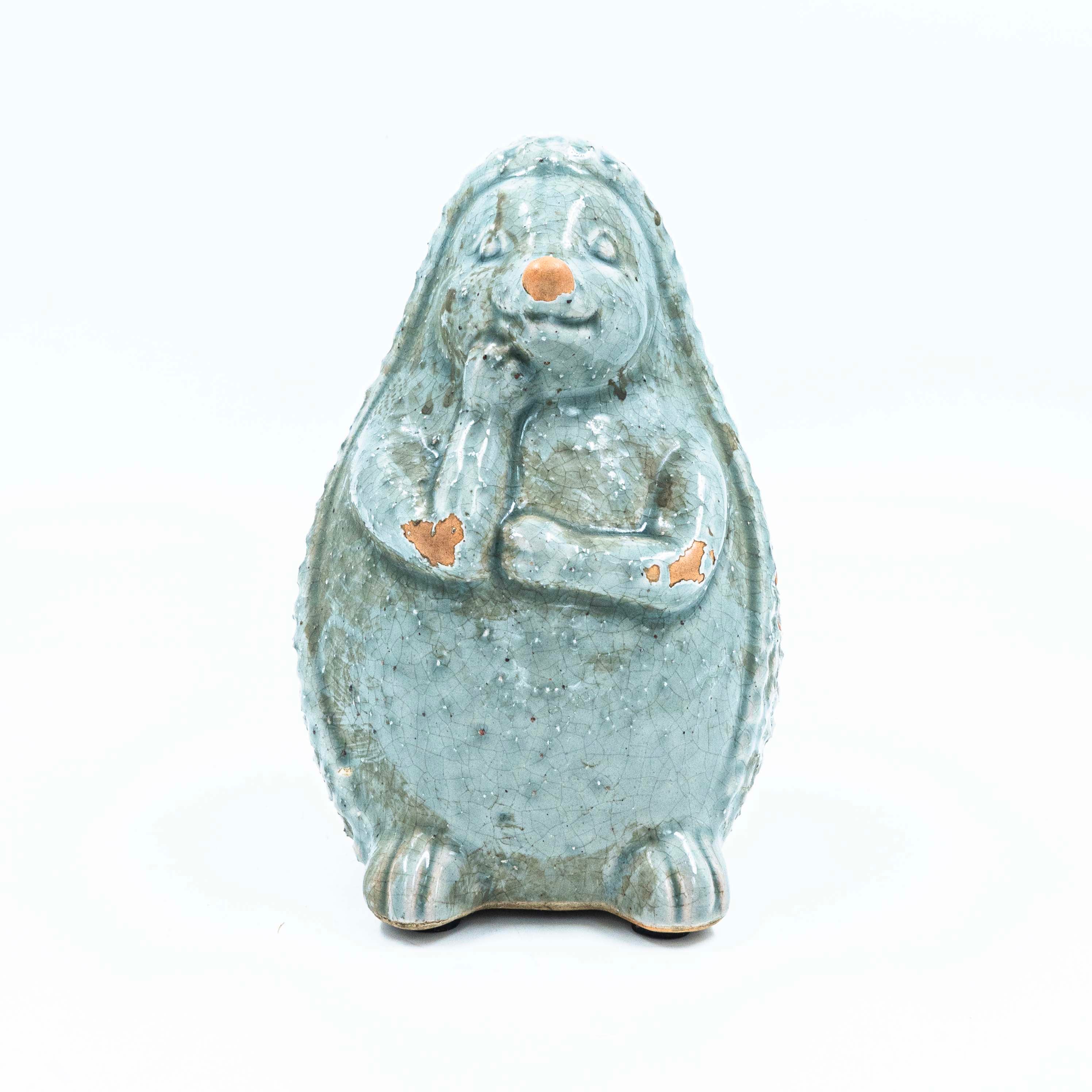 Hedgehog Sitting Ceramic Decor
