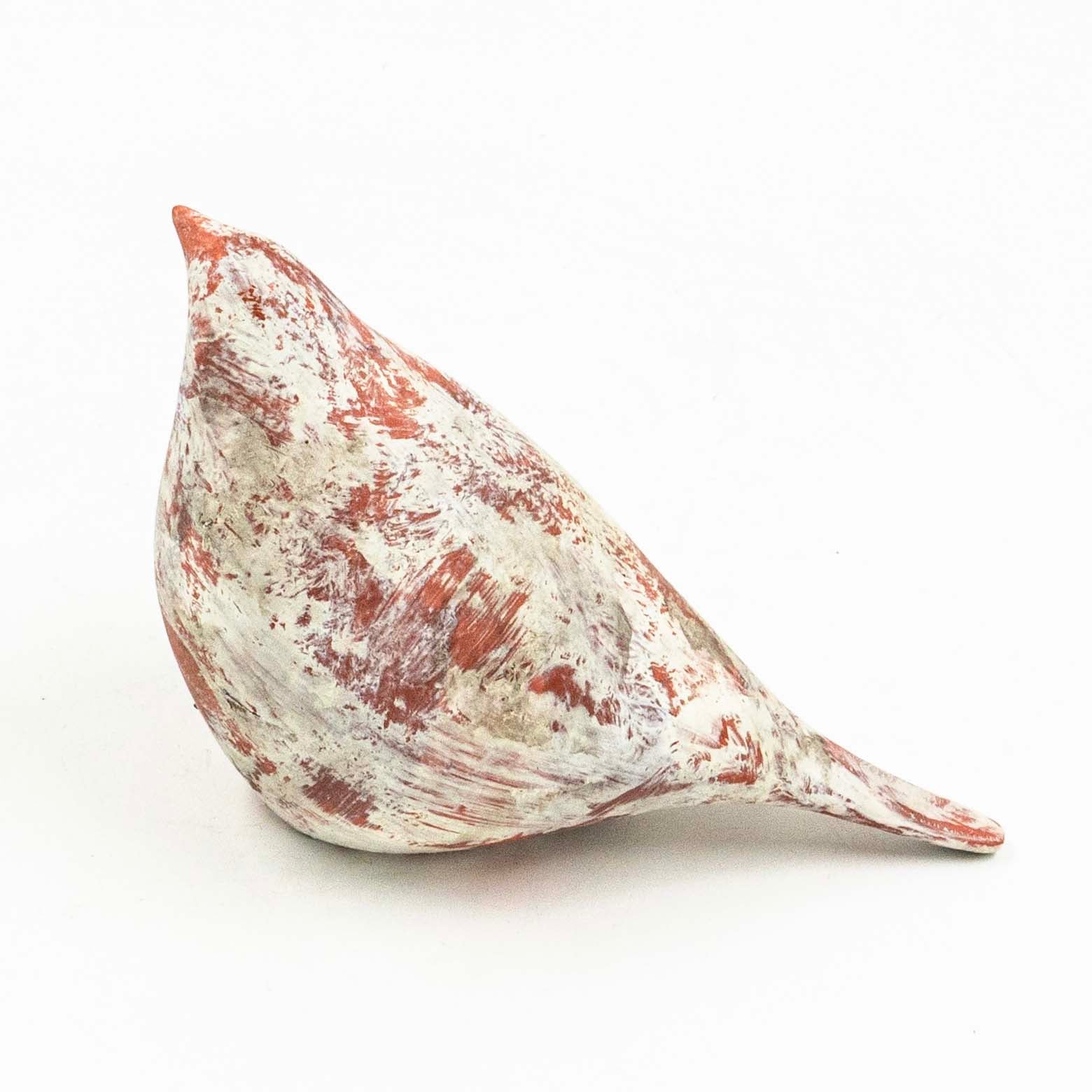 Fiber Clay Bird Facing Upside Decor