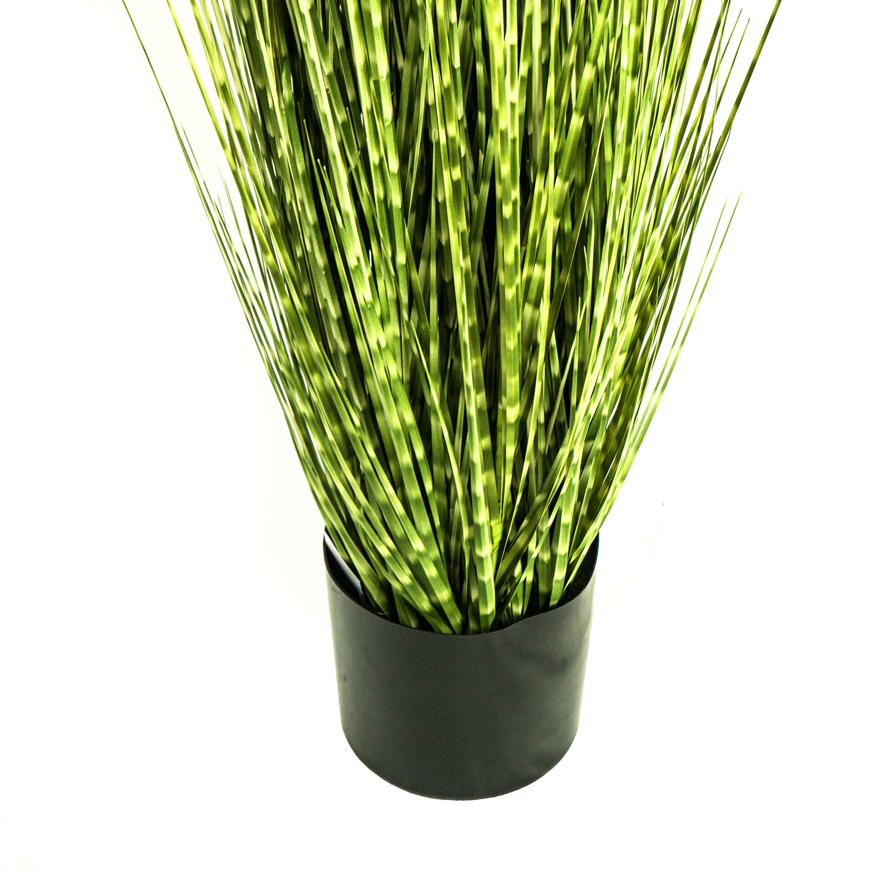 Faux Zebra Grass With Pot - 6 Feet