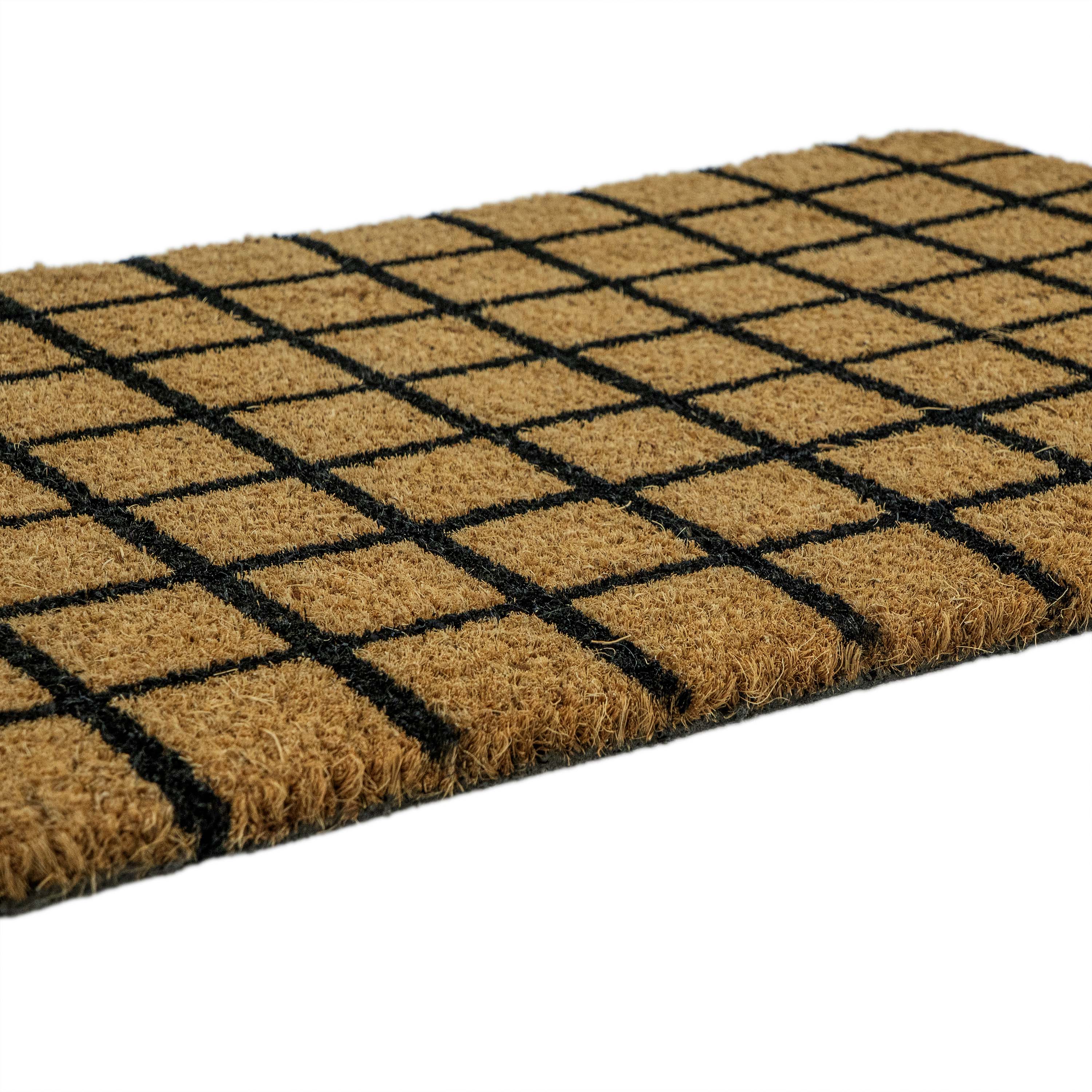 PVC Backed Coir Mat Checked