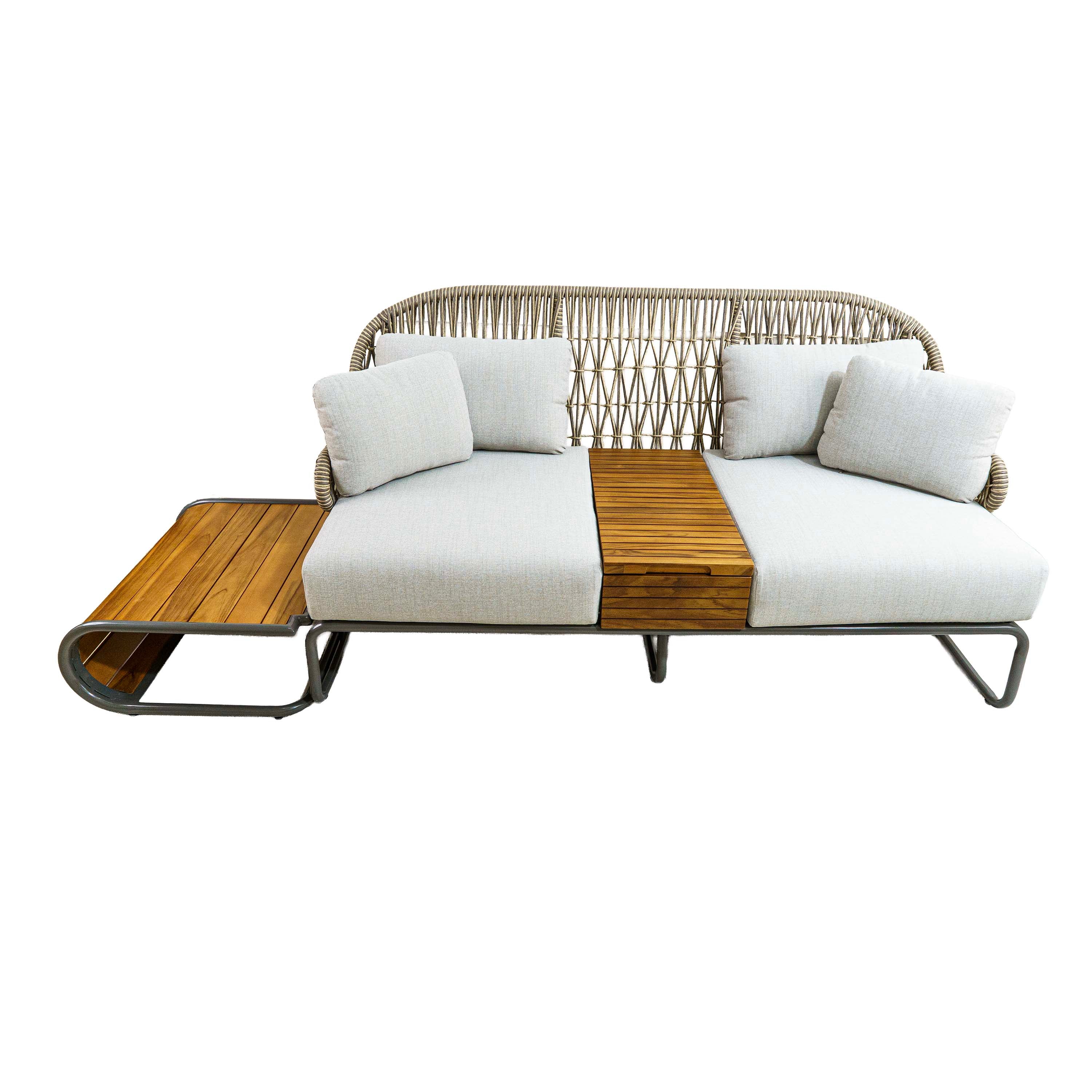 Euston Two Seater Sofa with Table and Cushions