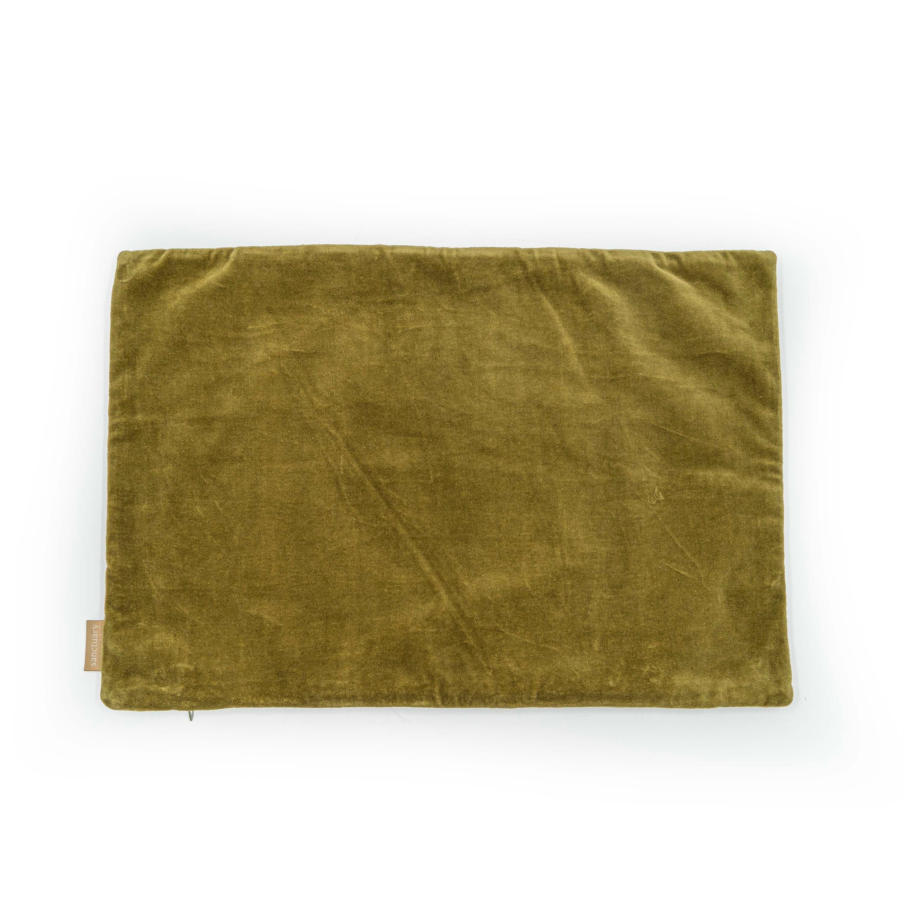 Willow Olive Velvet Stripe Cushion Cover