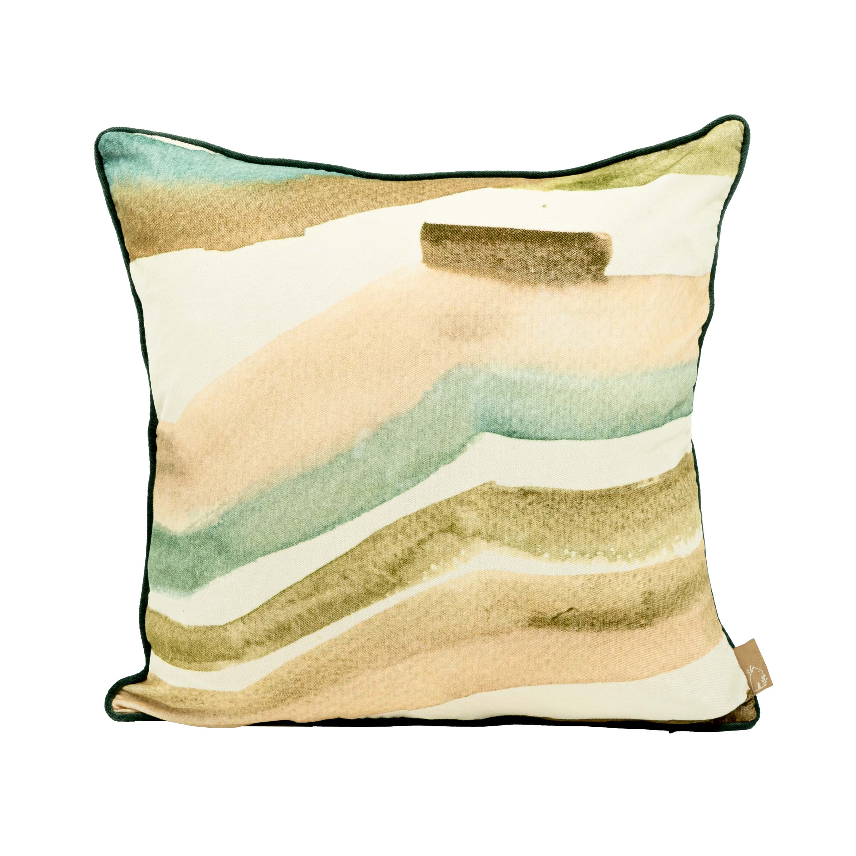 Flow Eucalyptus Velvet Cushion Cover