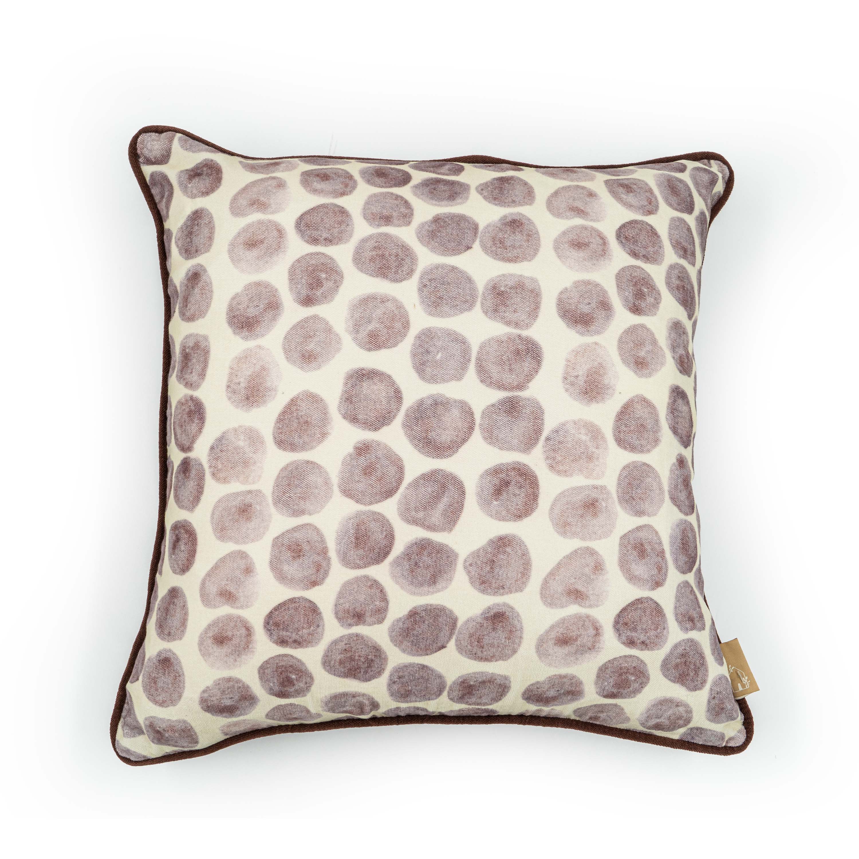 Polka Dot Lavender Velvet Cushion Cover
